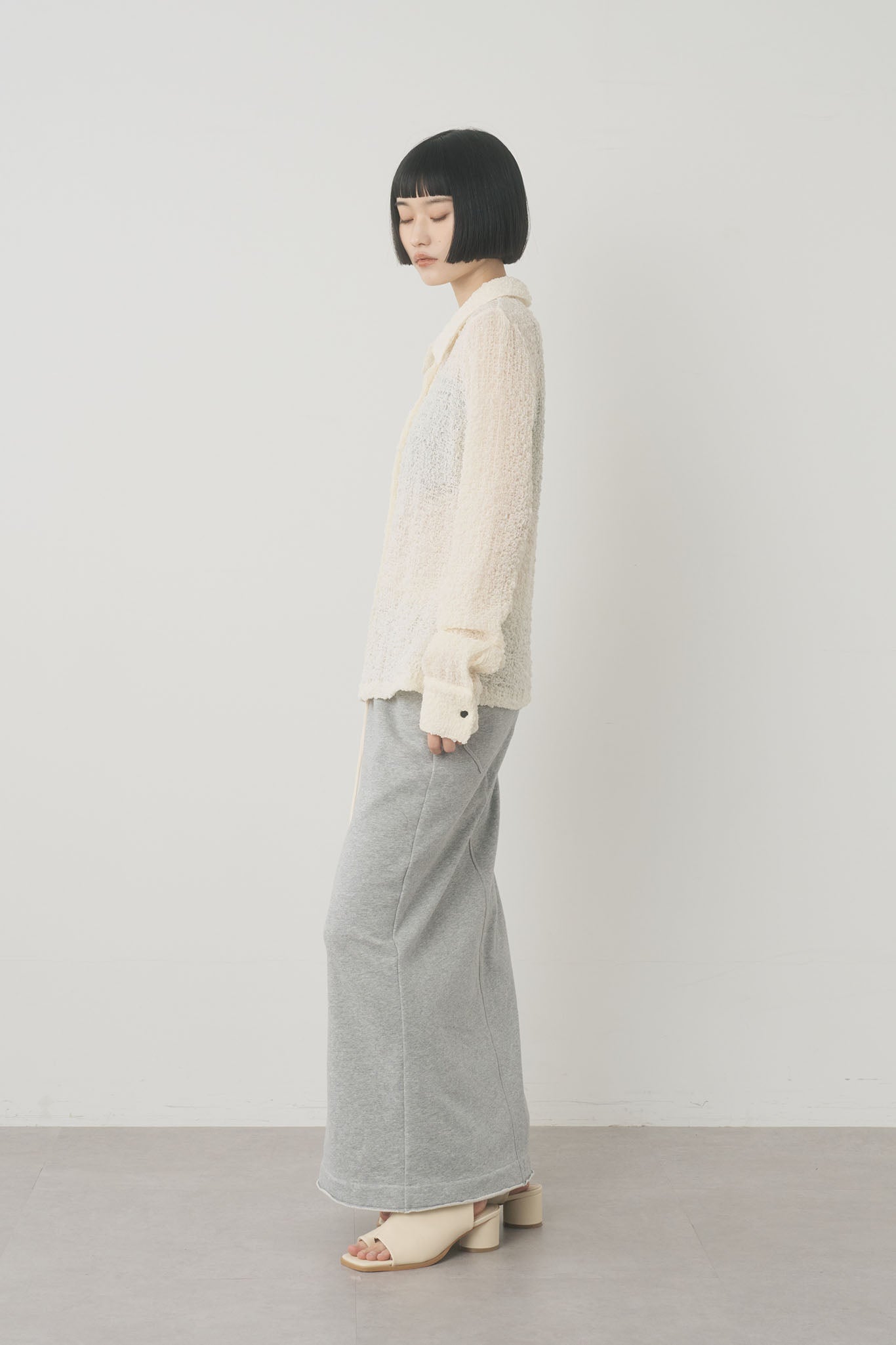 スエットジップスカート