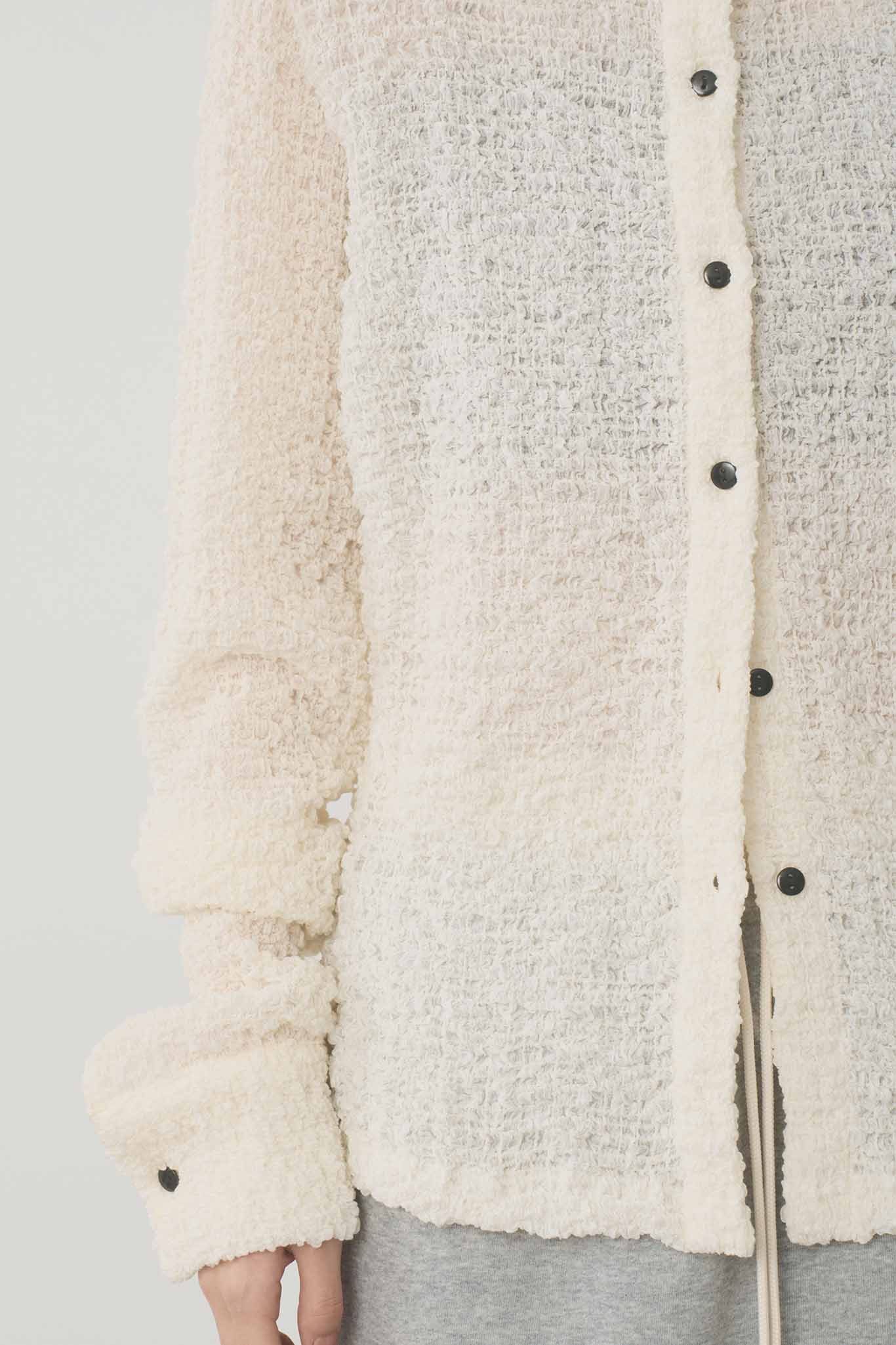 カットレースシアシャツ