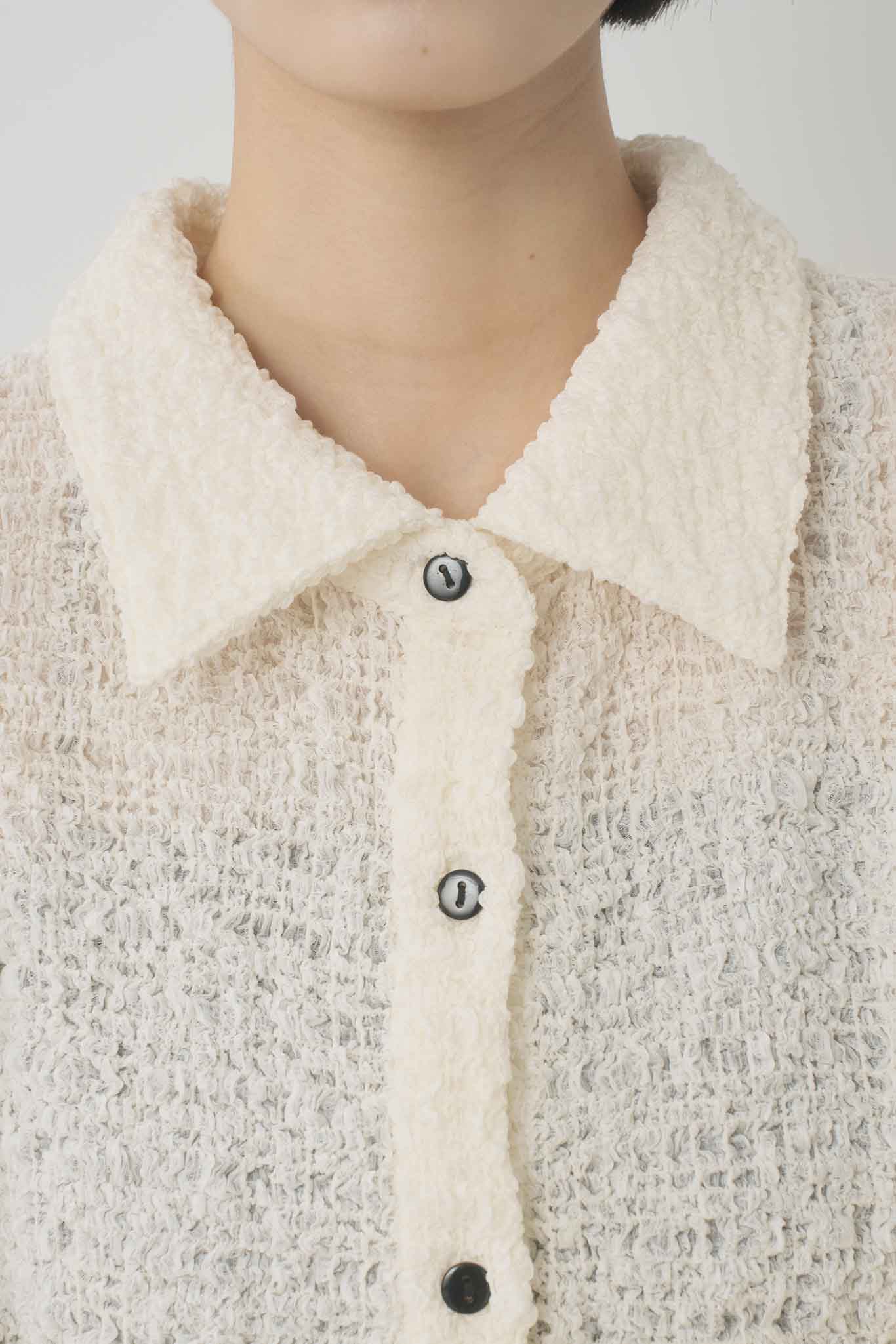 カットレースシアシャツ