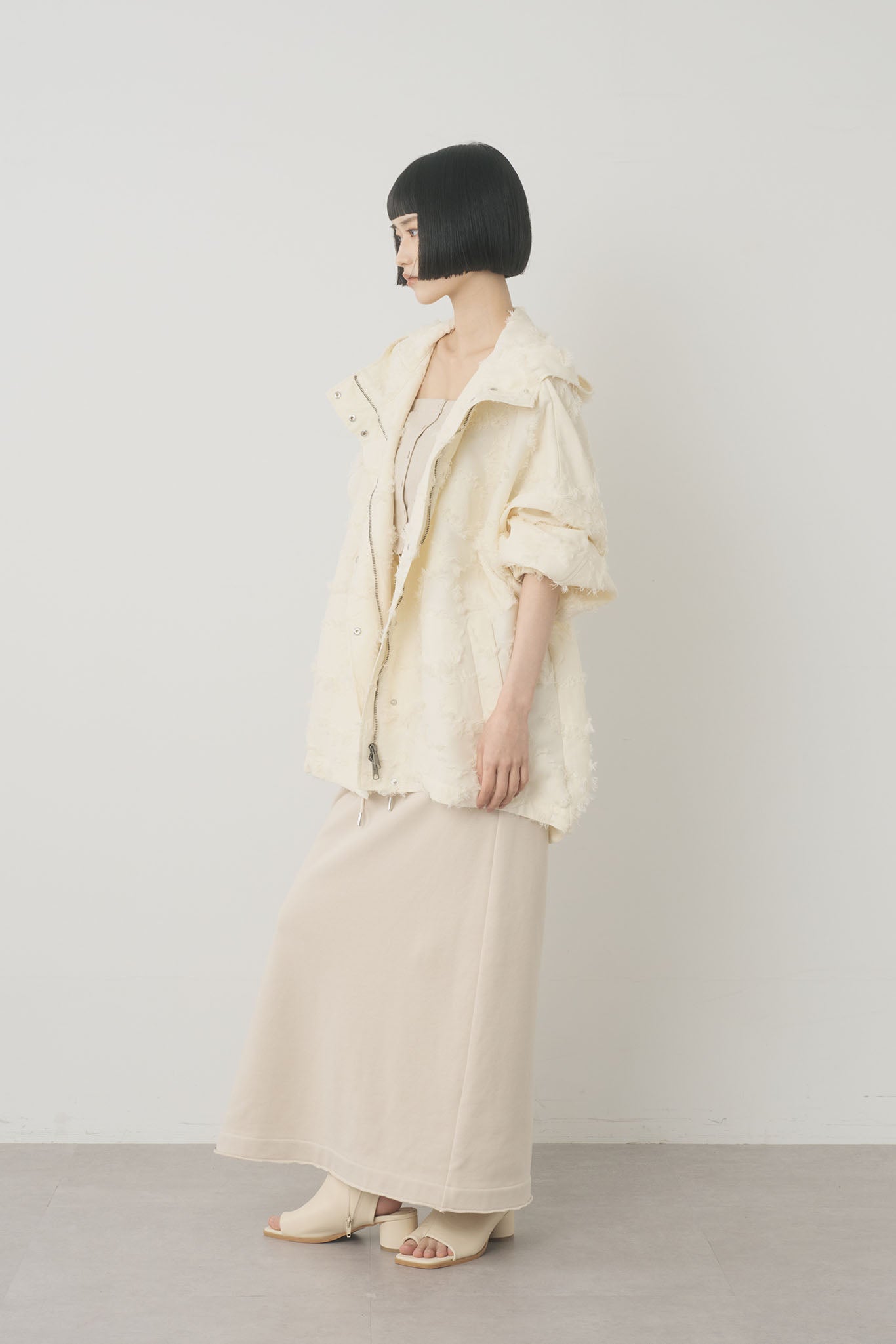 スエットジップスカート