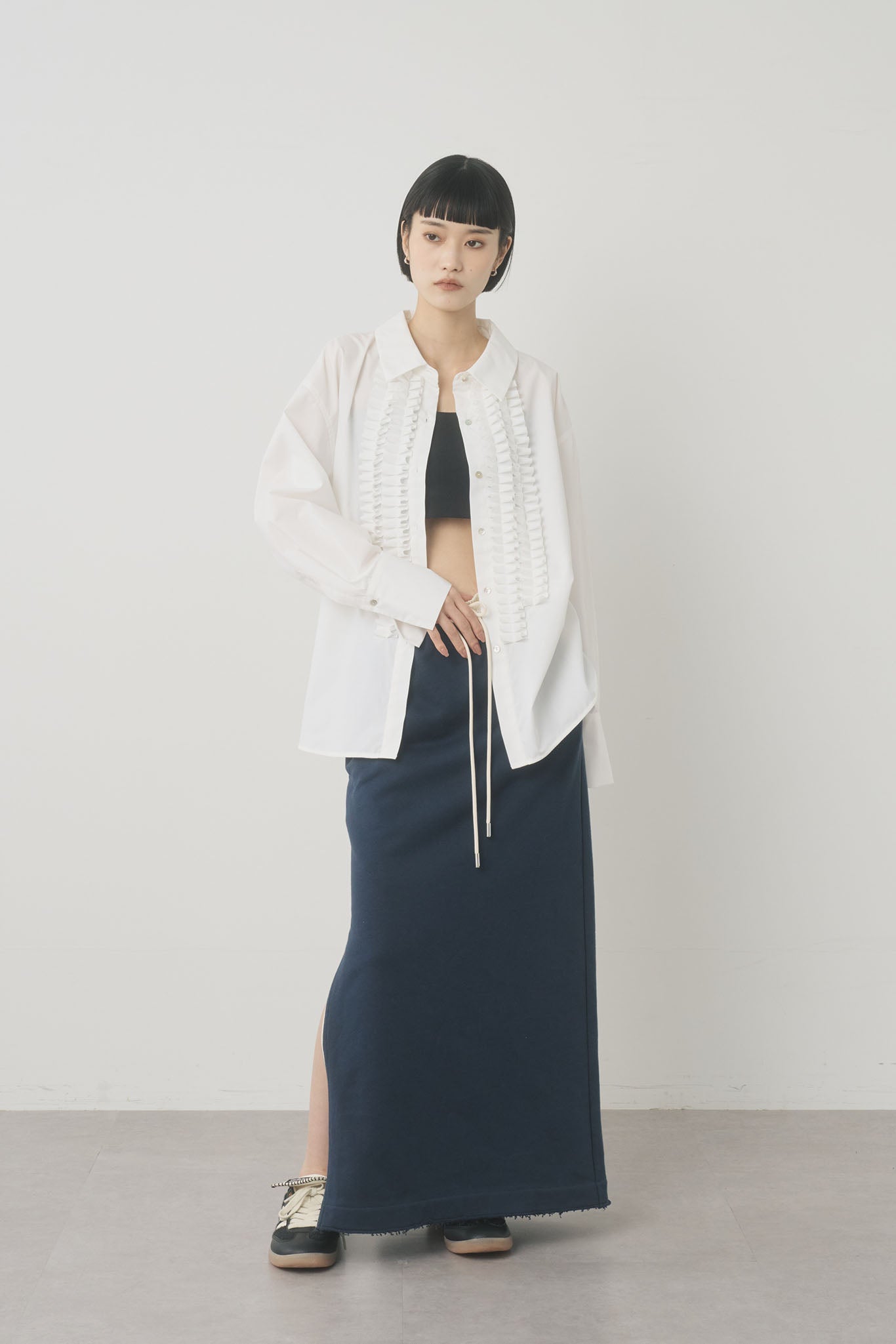 スエットジップスカート