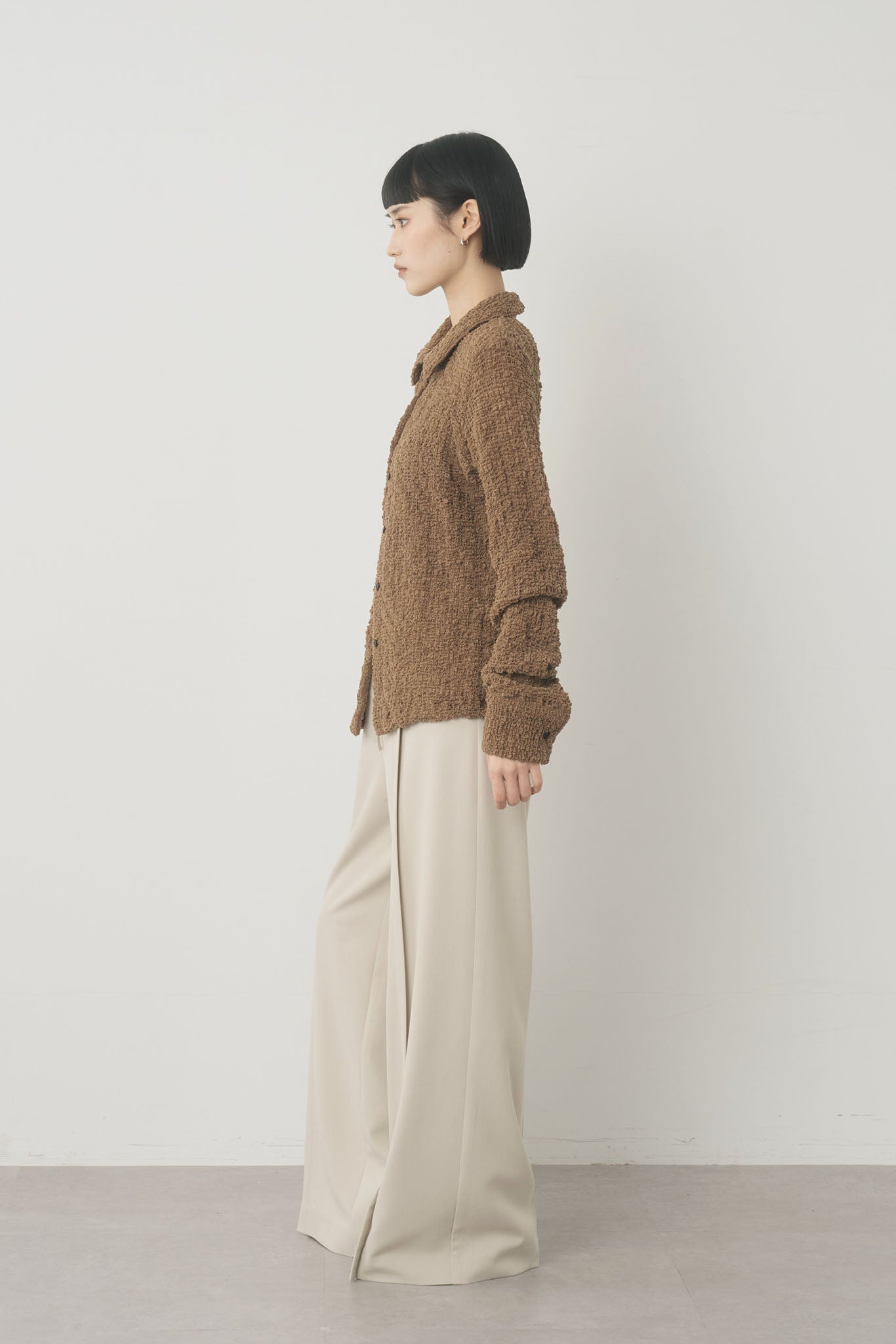 カットレースシアシャツ