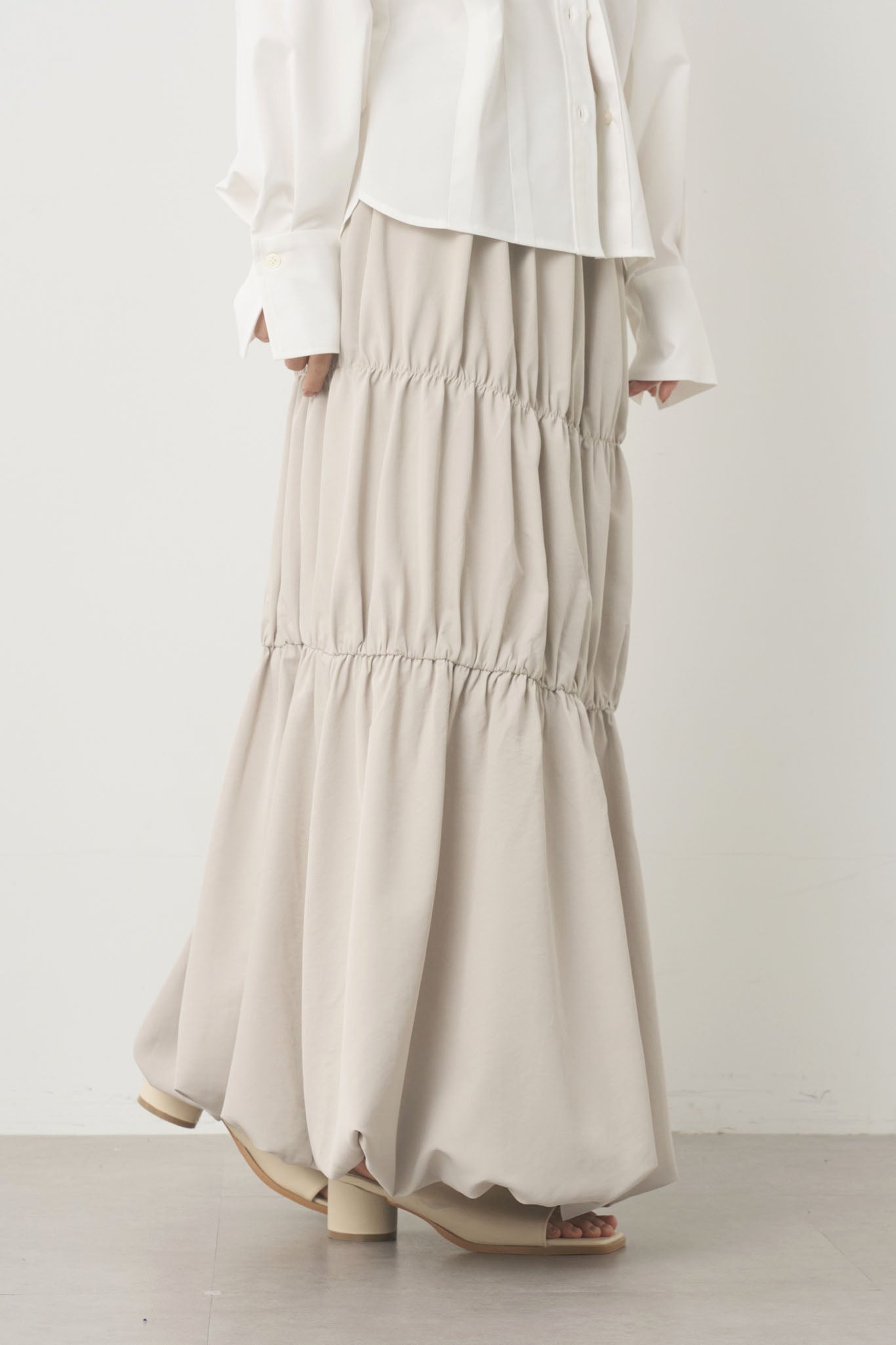 ティアードタックバルーンスカート