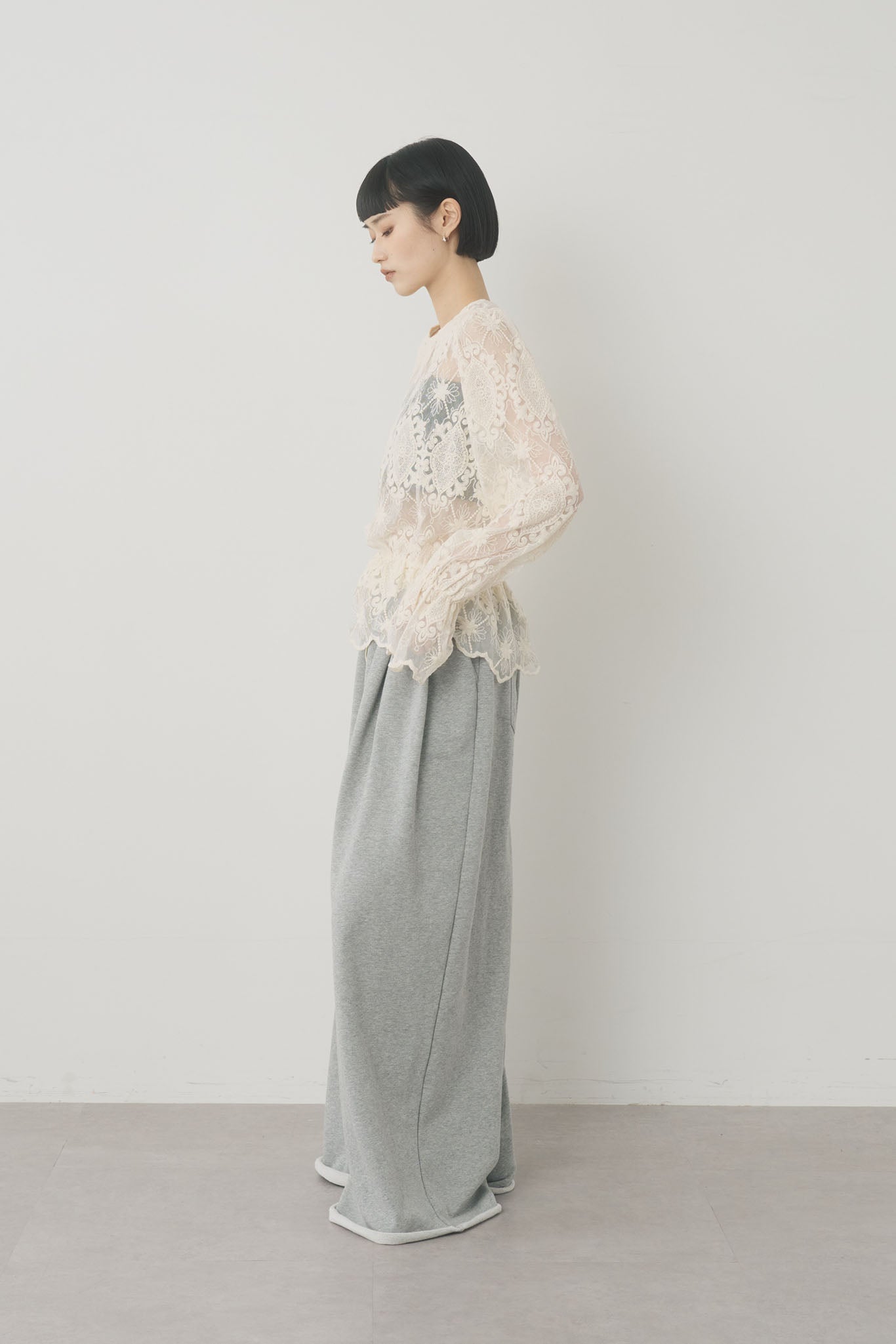 スエットワイドパンツ