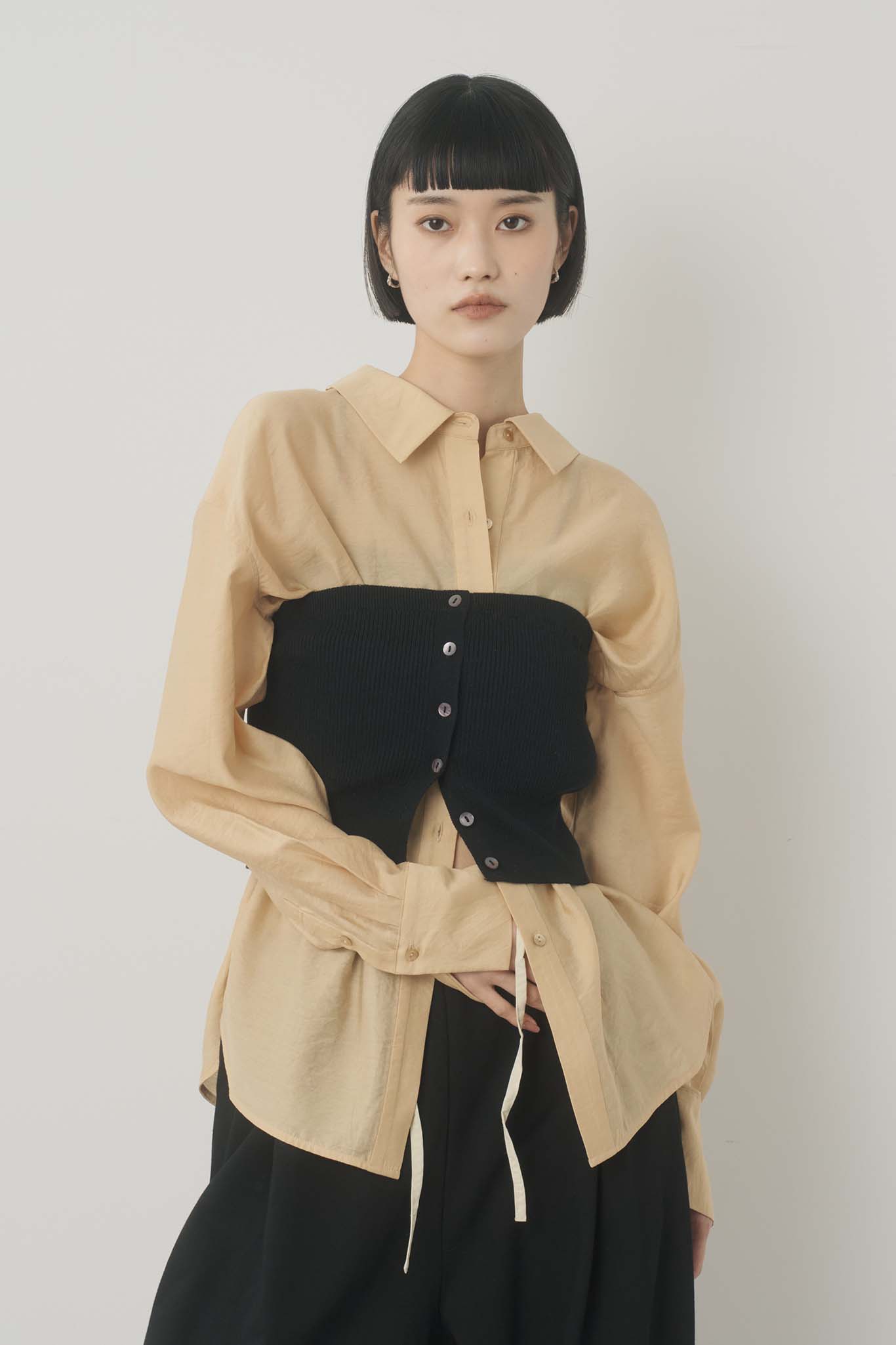 ニットビスチェセットシャツ