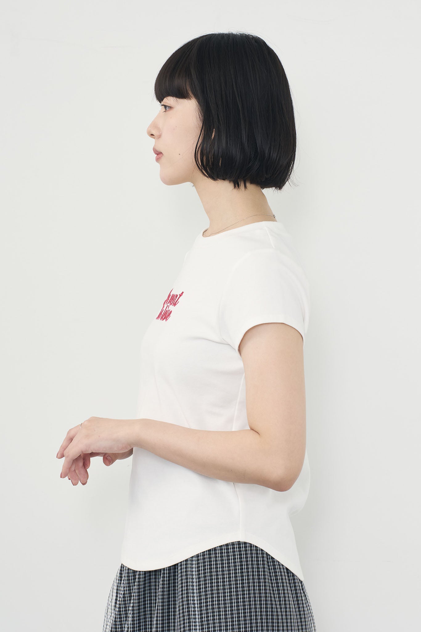 刺繍ロゴTee