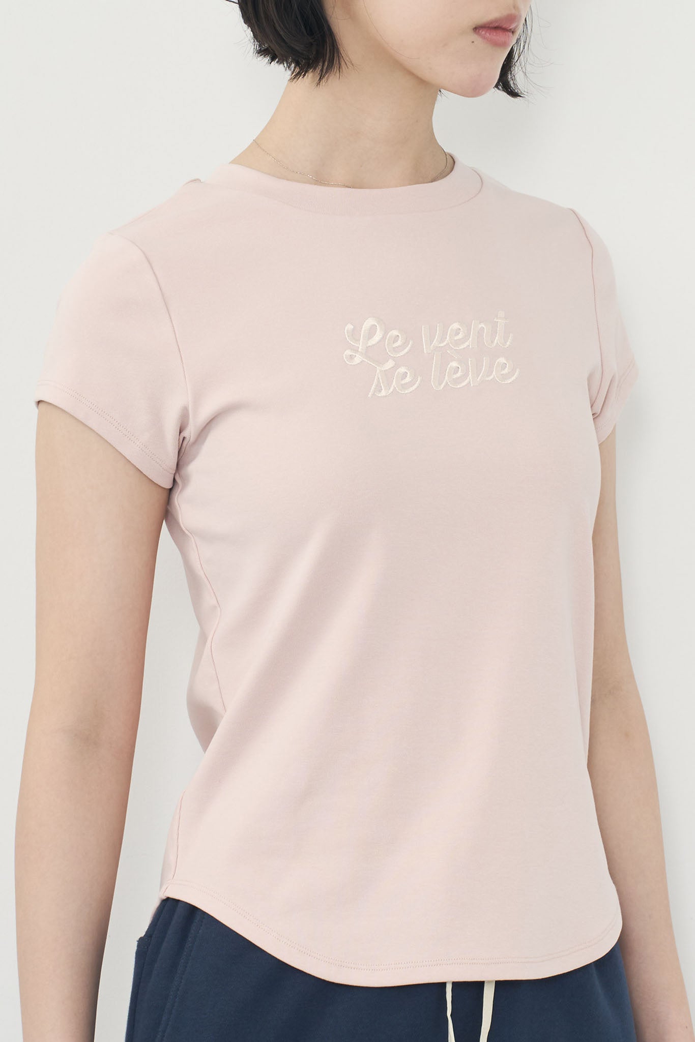 刺繍ロゴTee