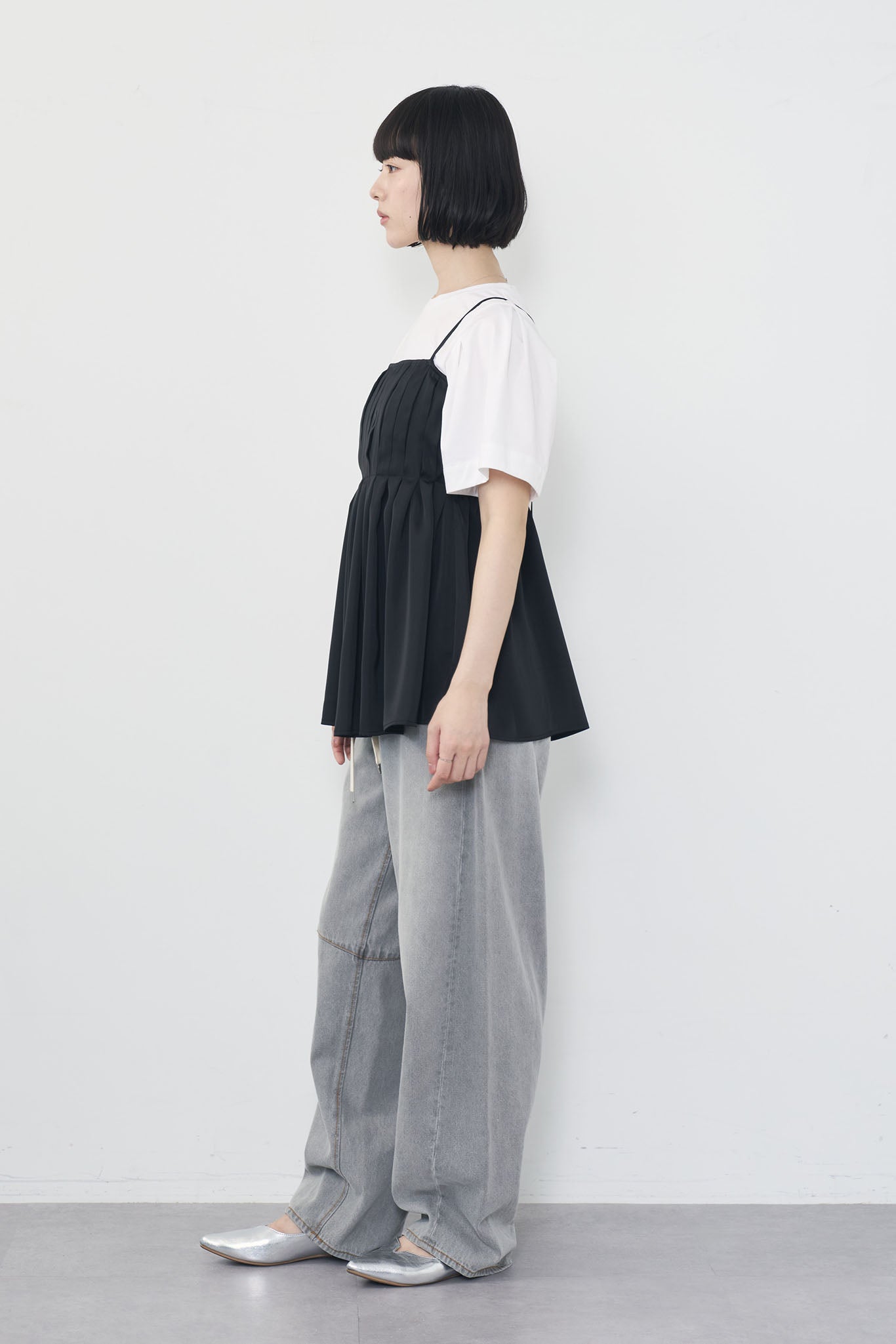 サテンドッキングTee