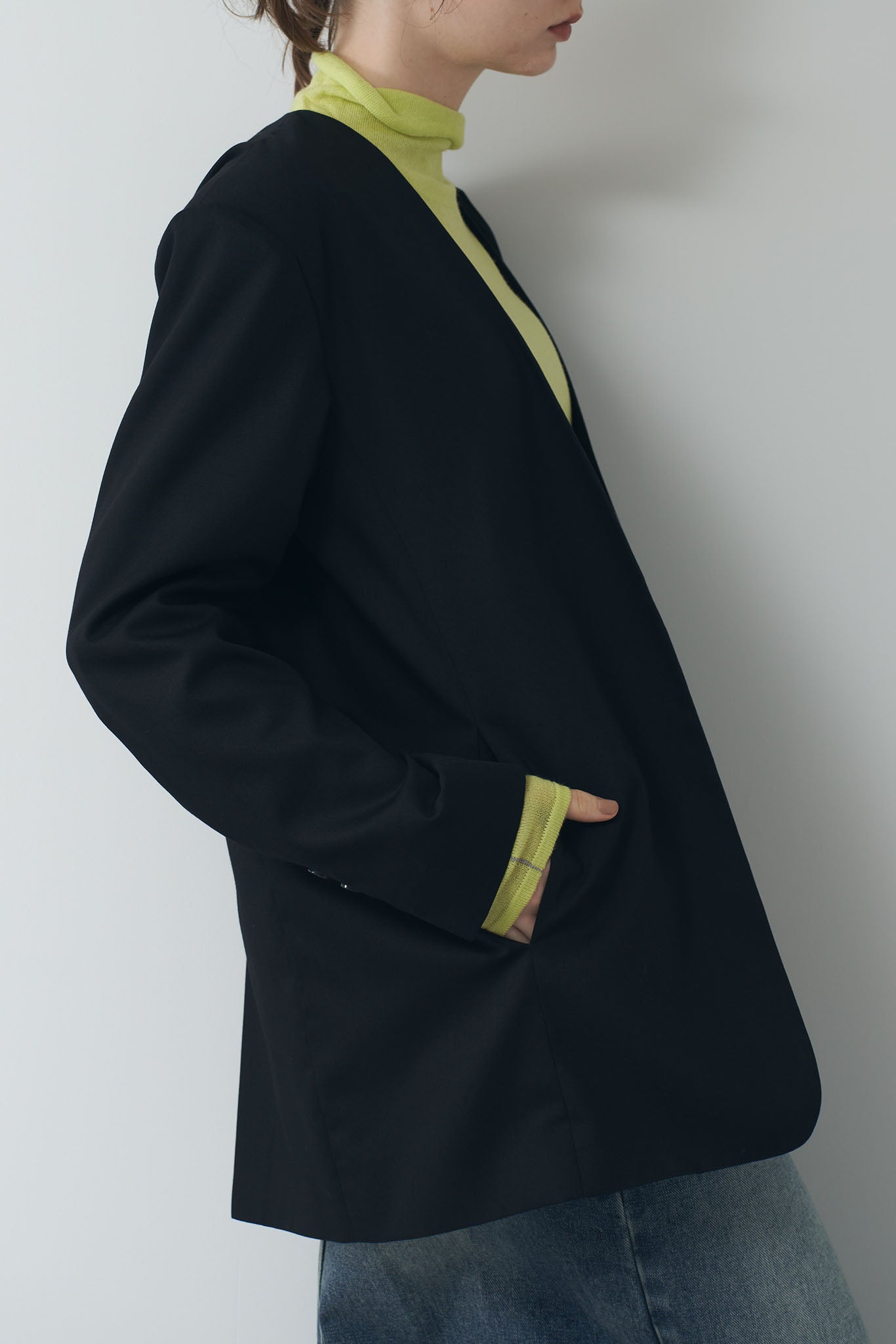 TR Collarless Jacket