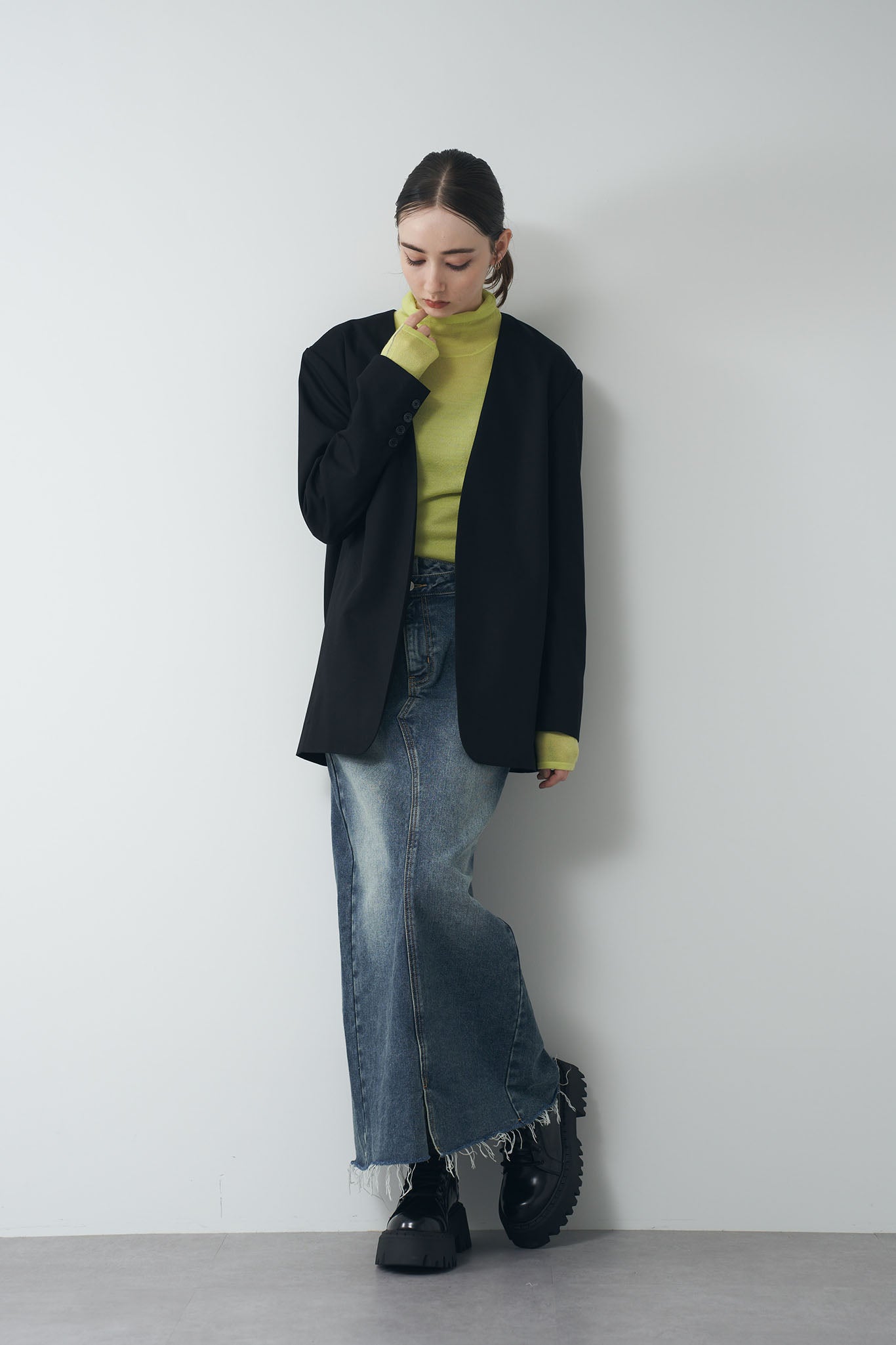 TR Collarless Jacket