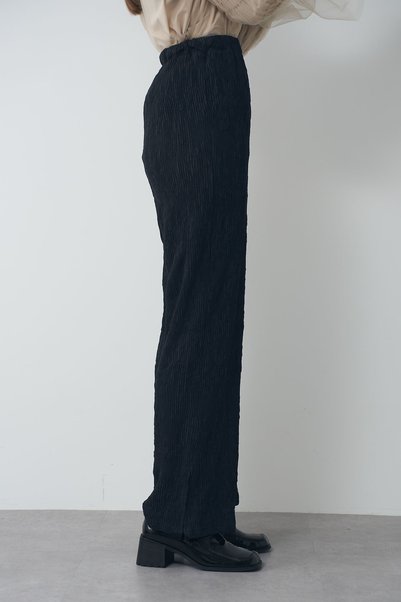 ジャガードリブパンツ
