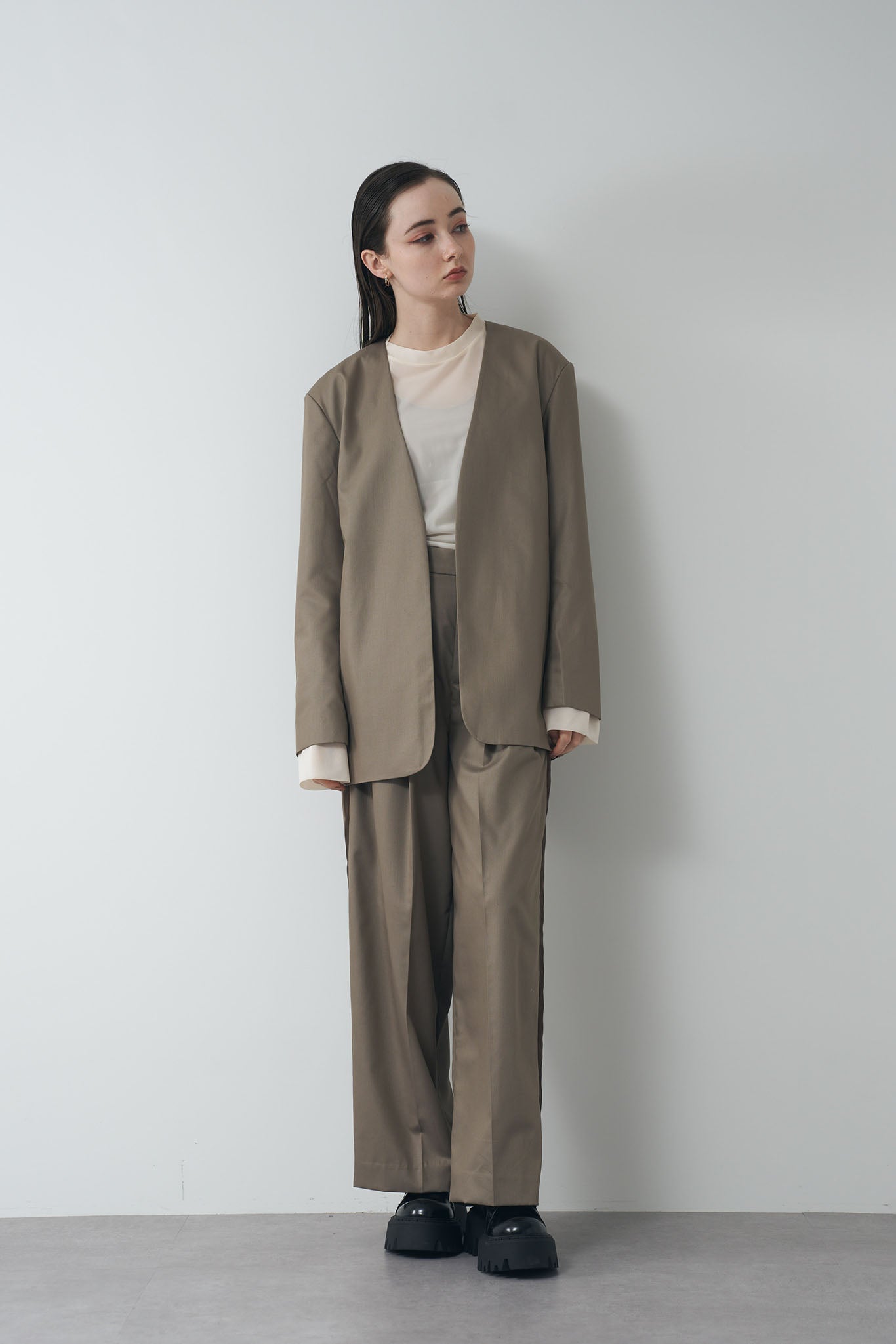 TR Collarless Jacket