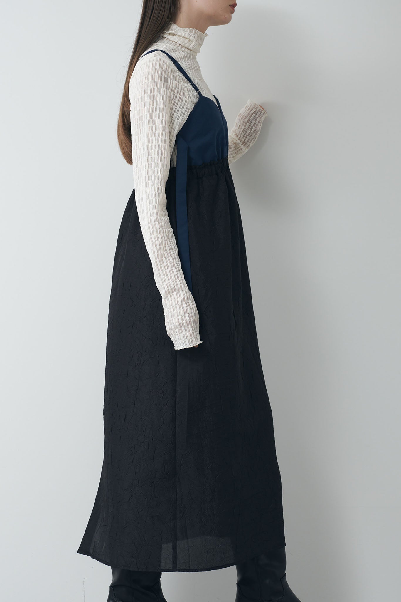 Jacquard combination camisole dress