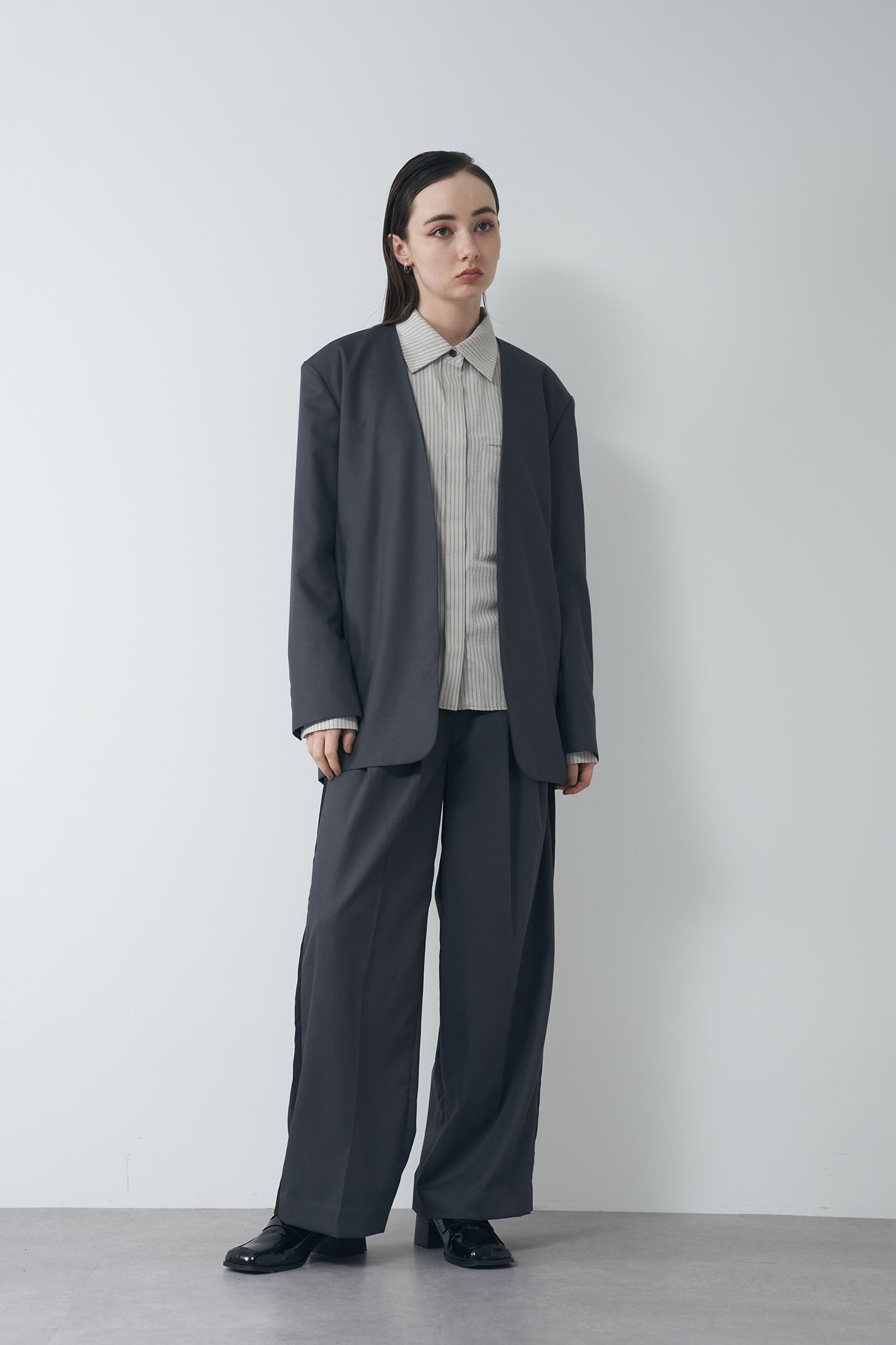 TR Collarless Jacket