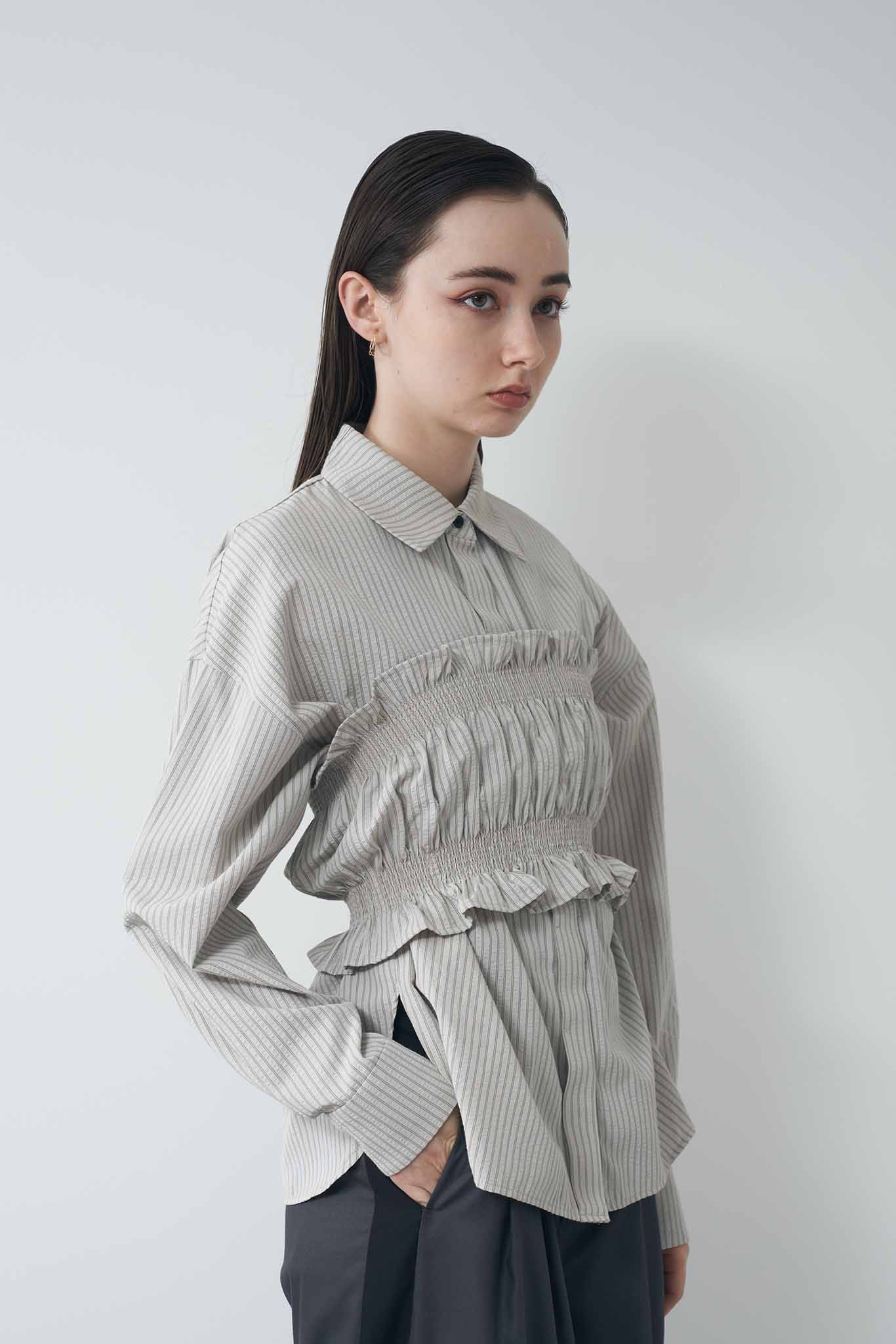 サッカーストライプコンビシャツ