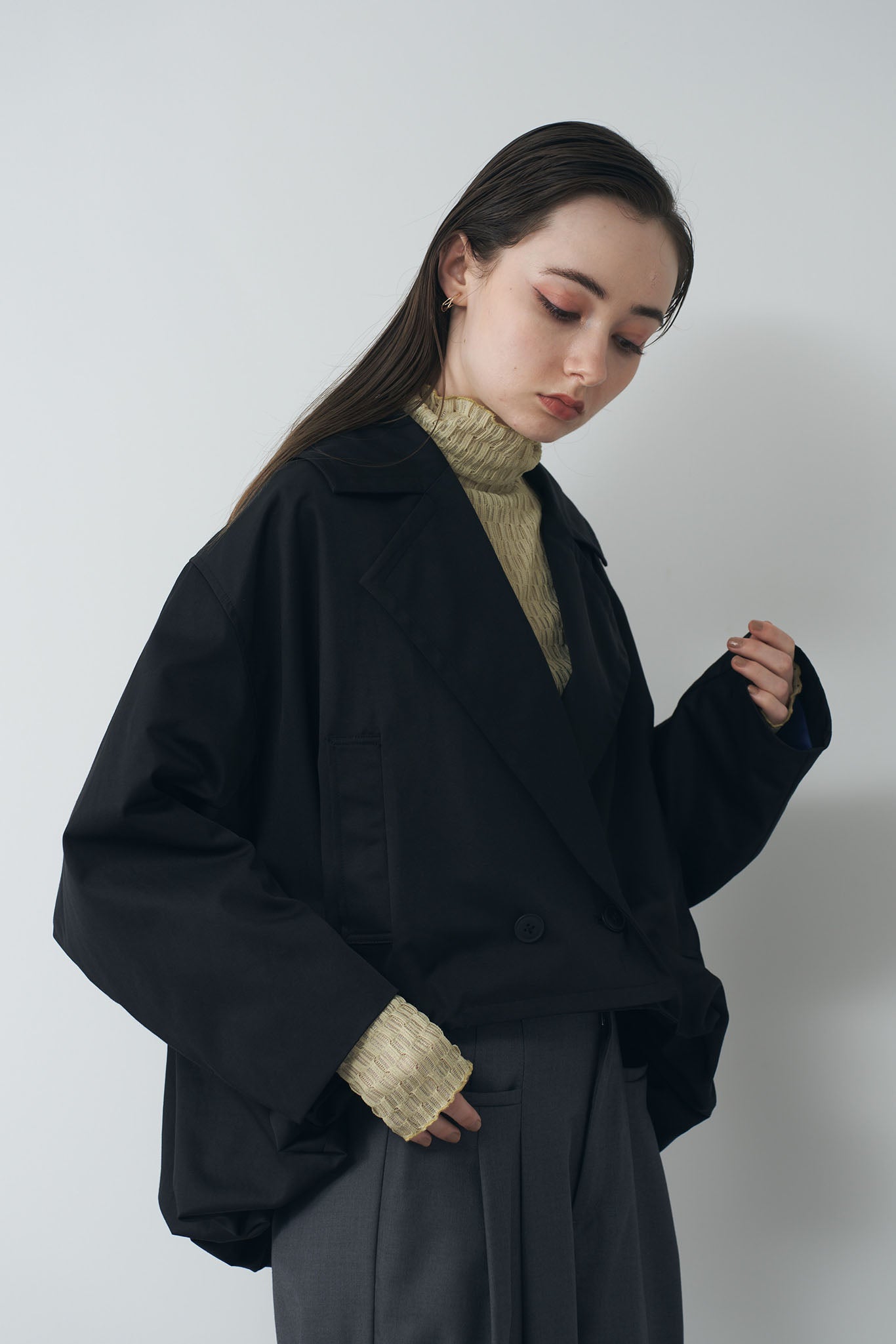 Round Cropped Blouson