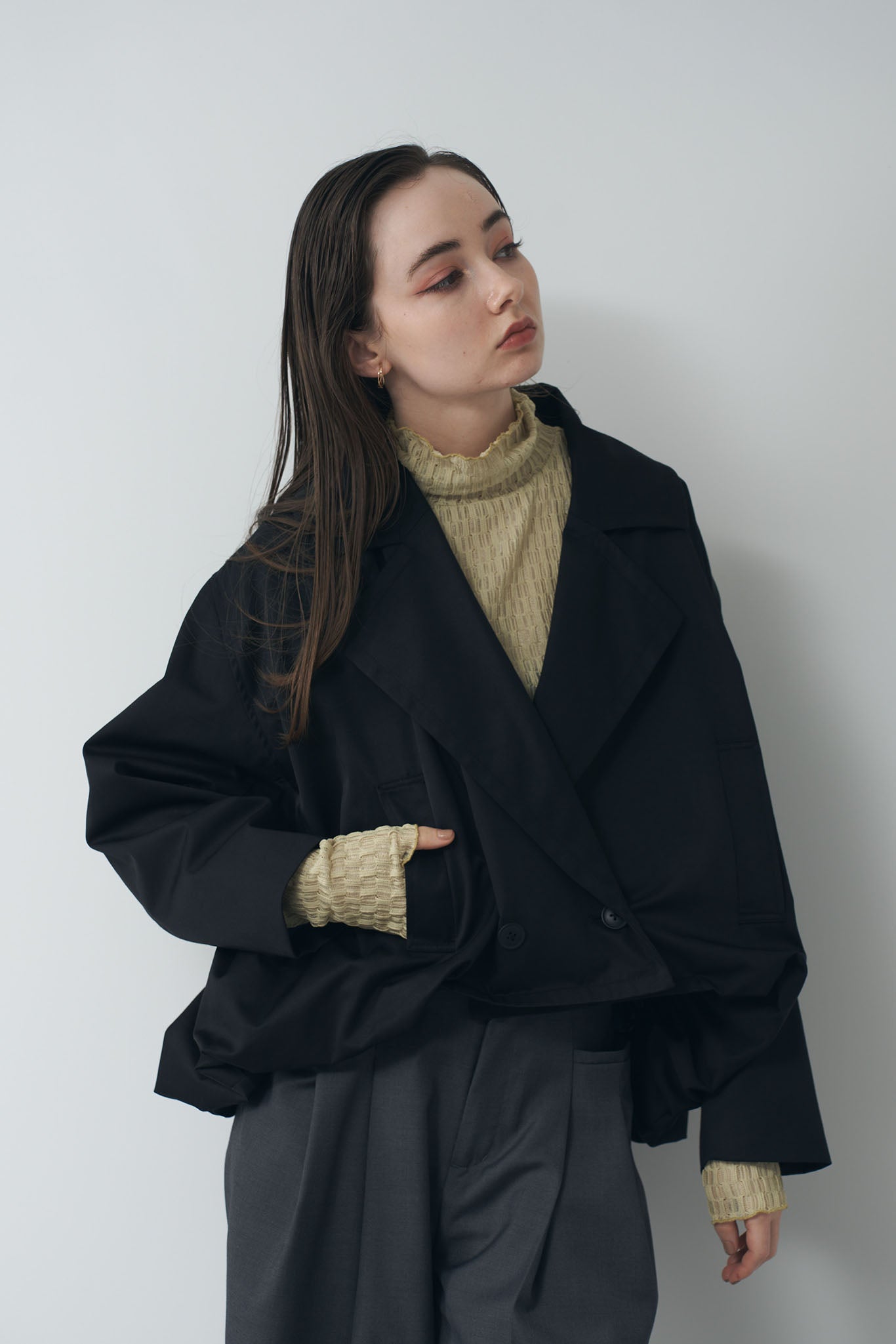 Round Cropped Blouson