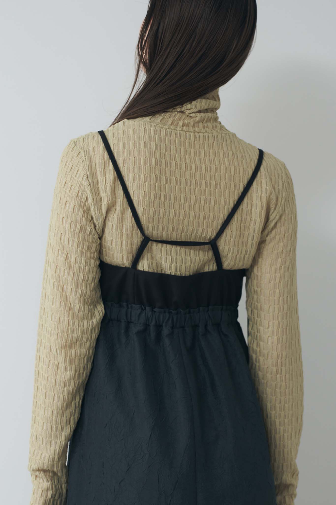 Jacquard combination camisole dress
