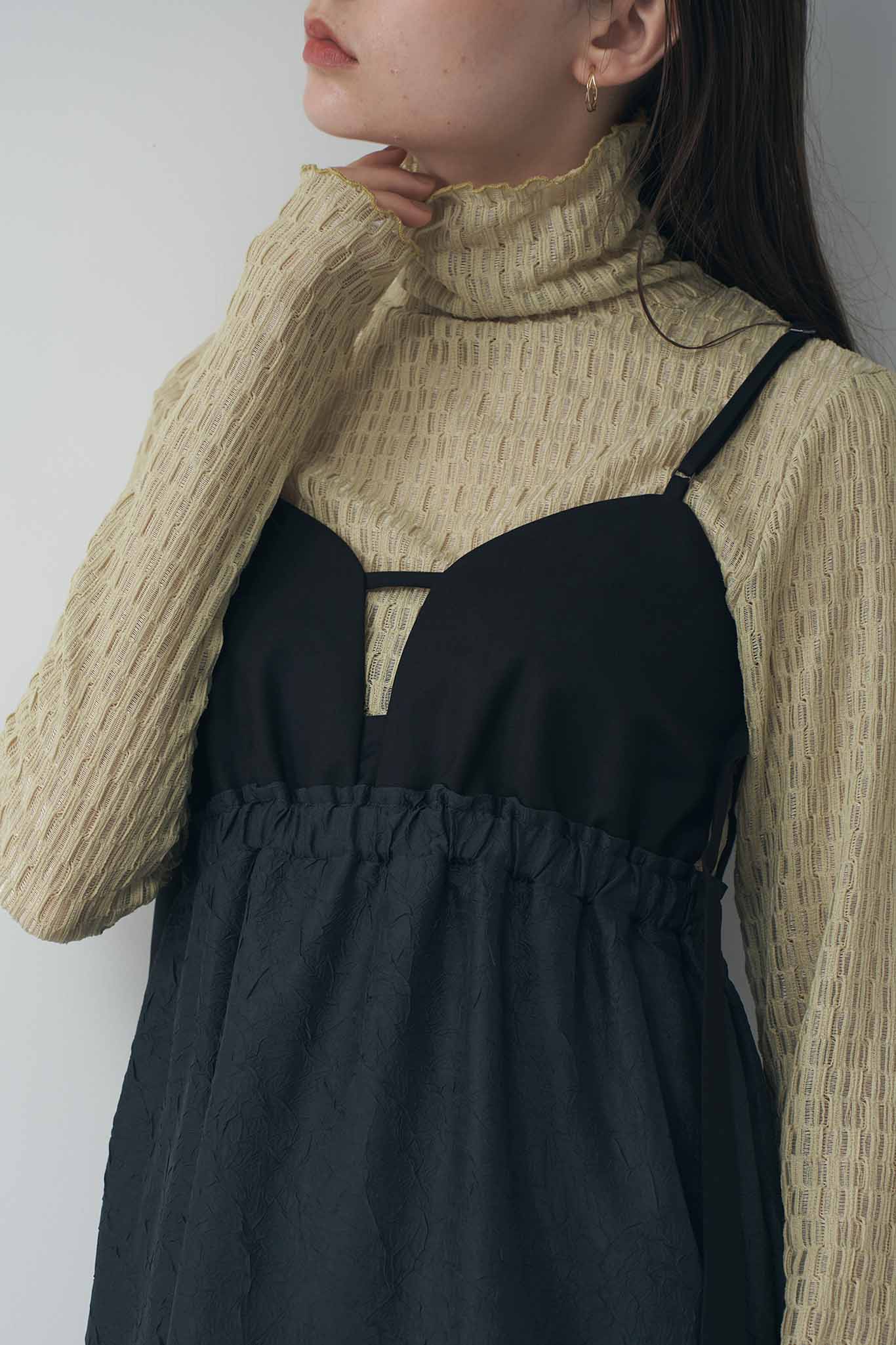 Jacquard combination camisole dress