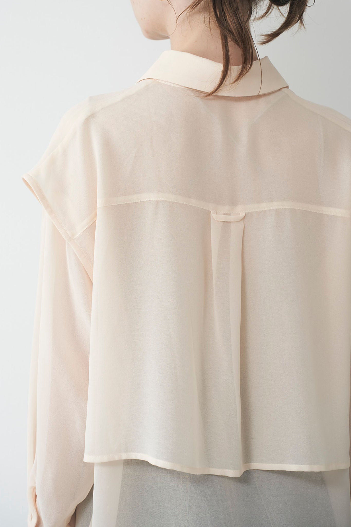 シアレイヤードシャツチュニック