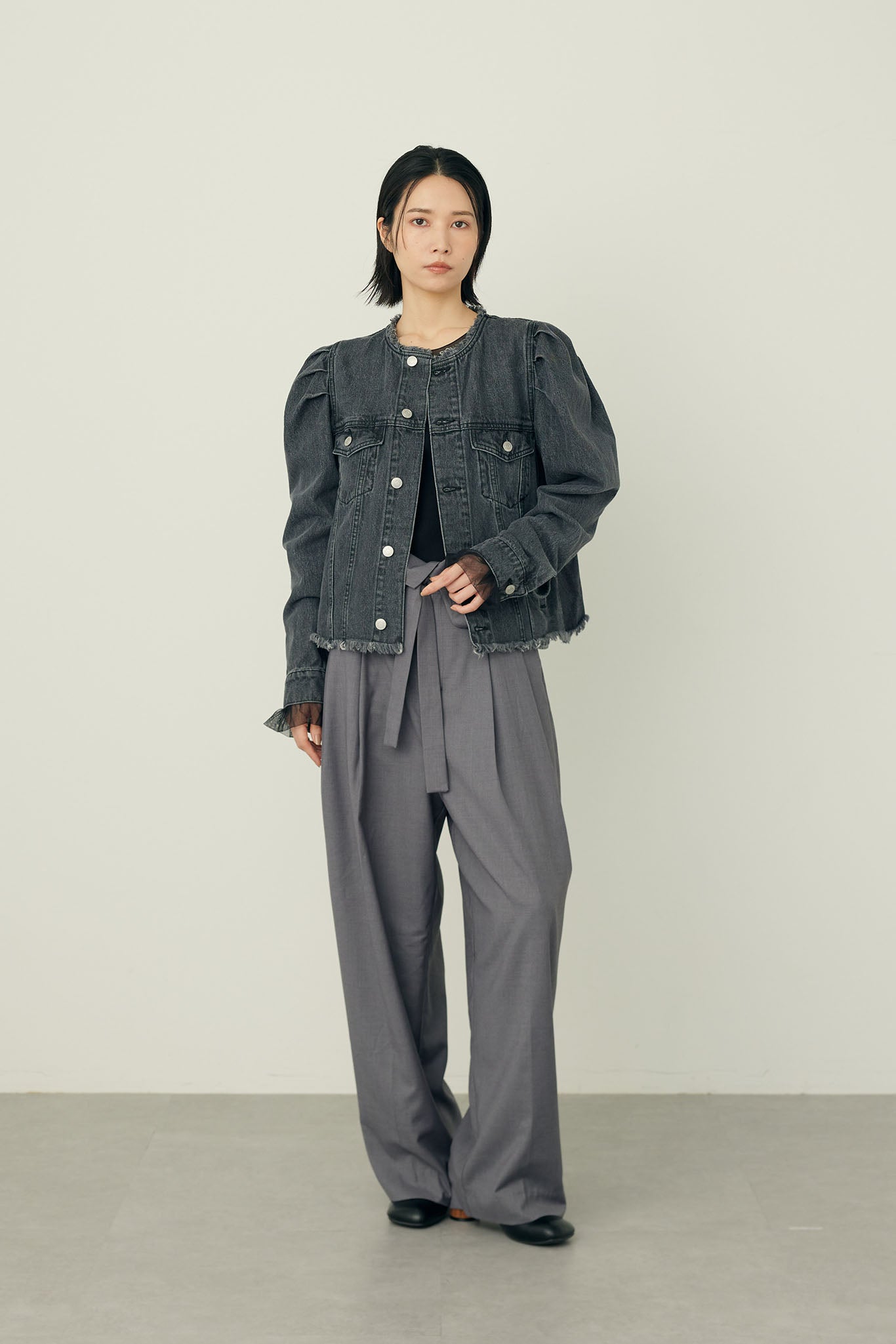 カラーレスデニムジャケット