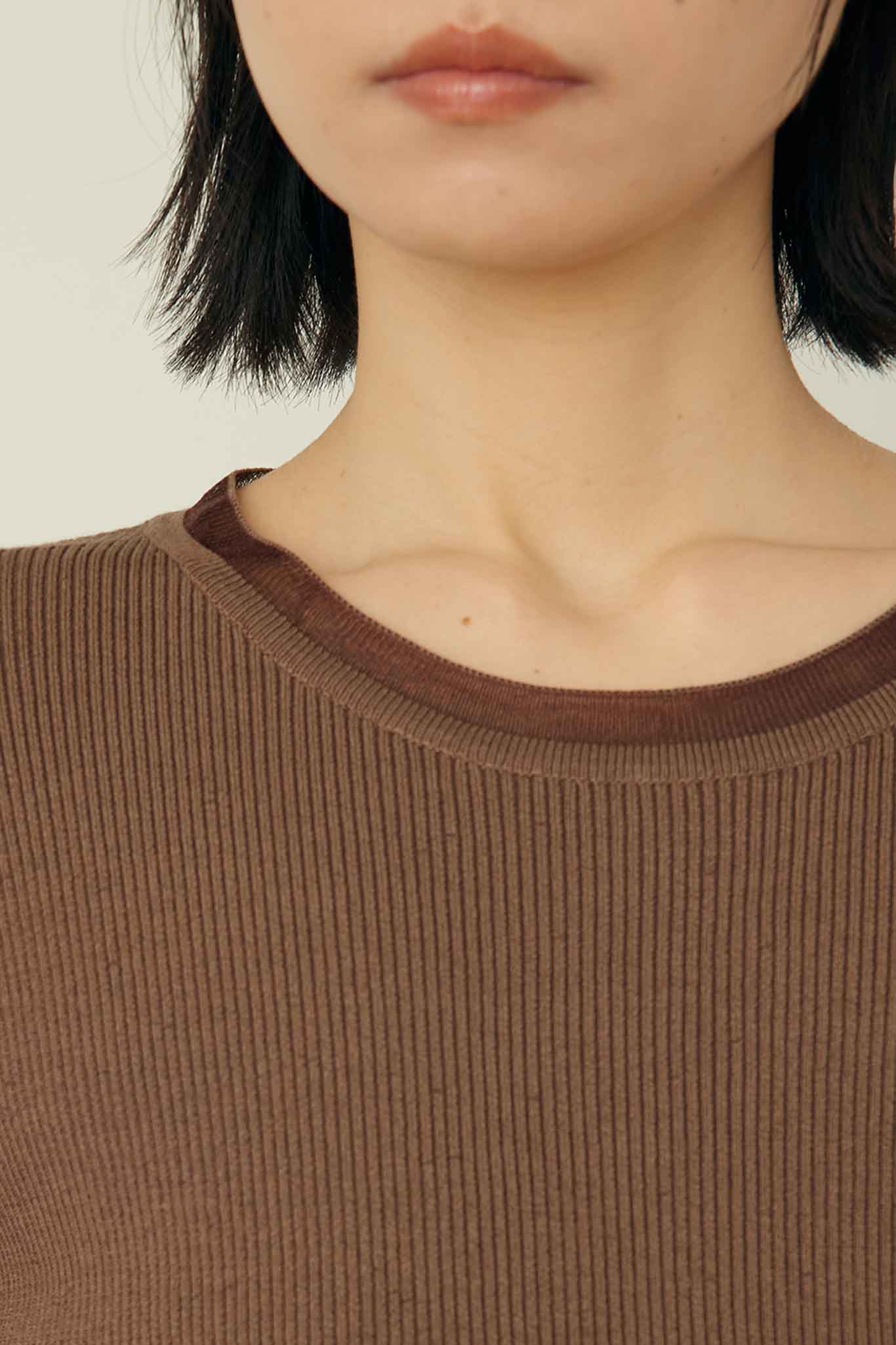 切り替えリブニット