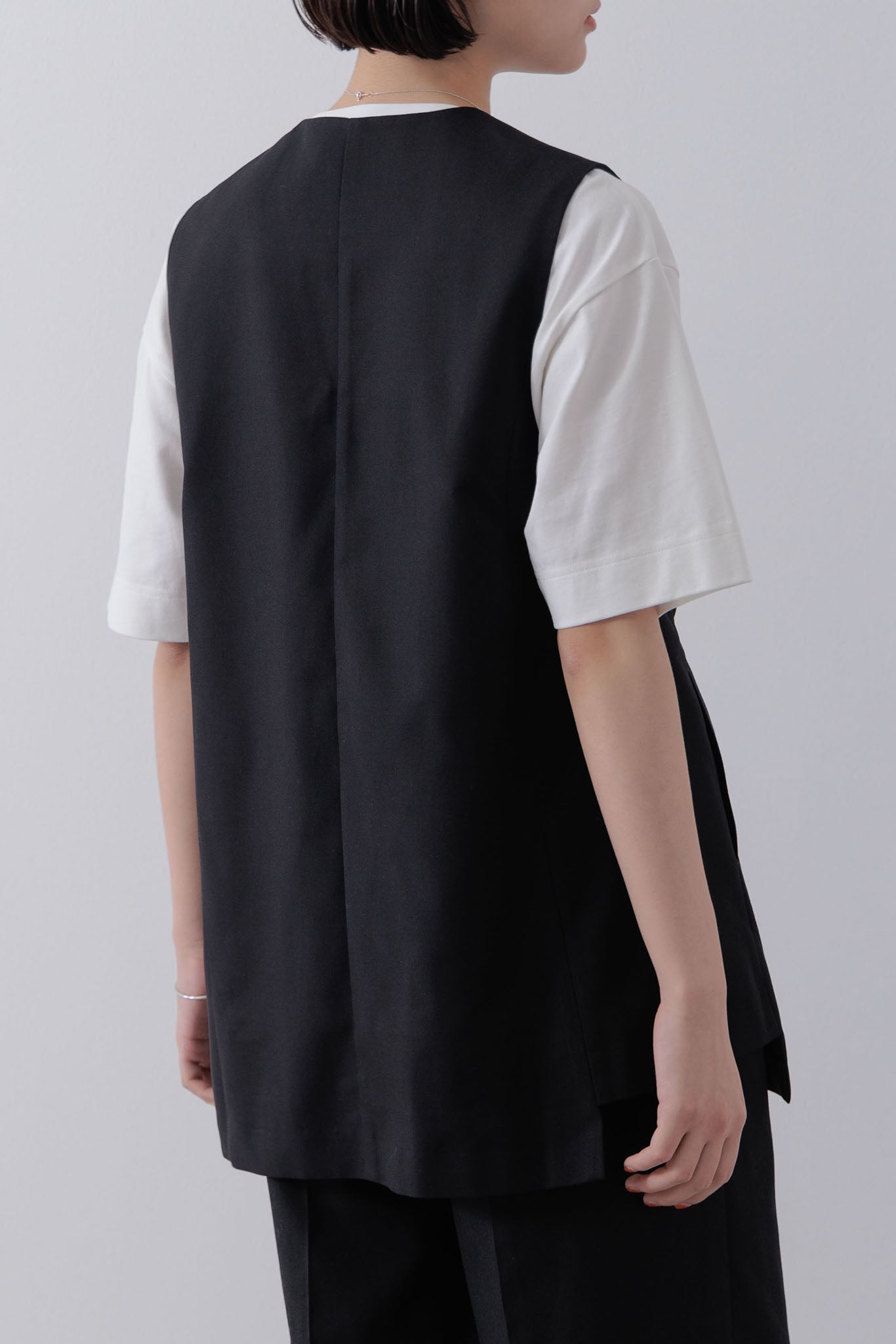 No collar gilet