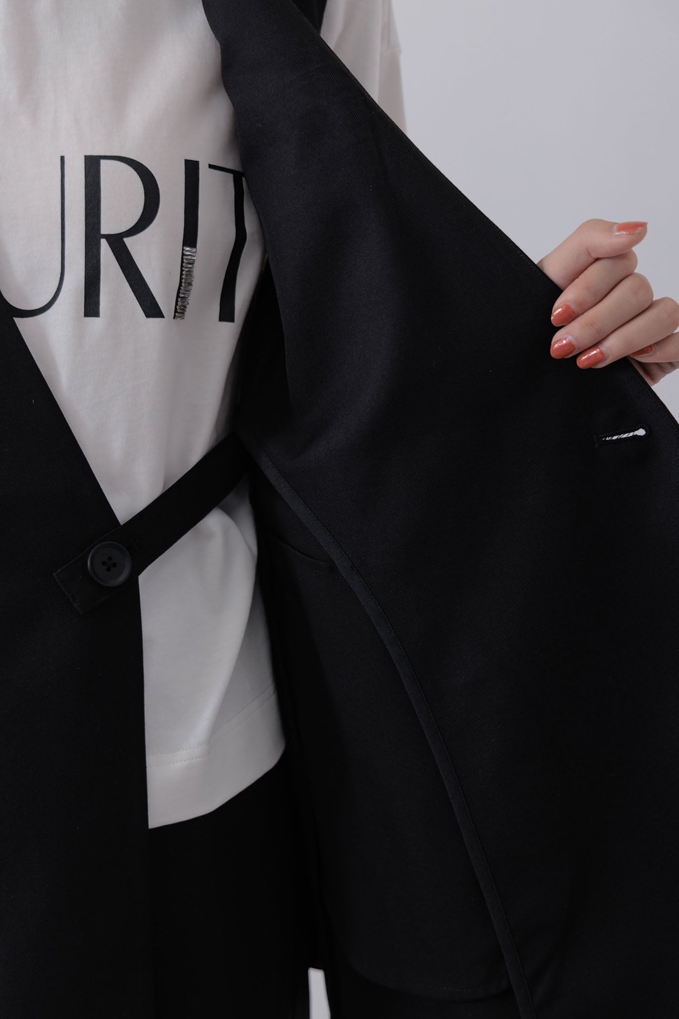 No collar gilet
