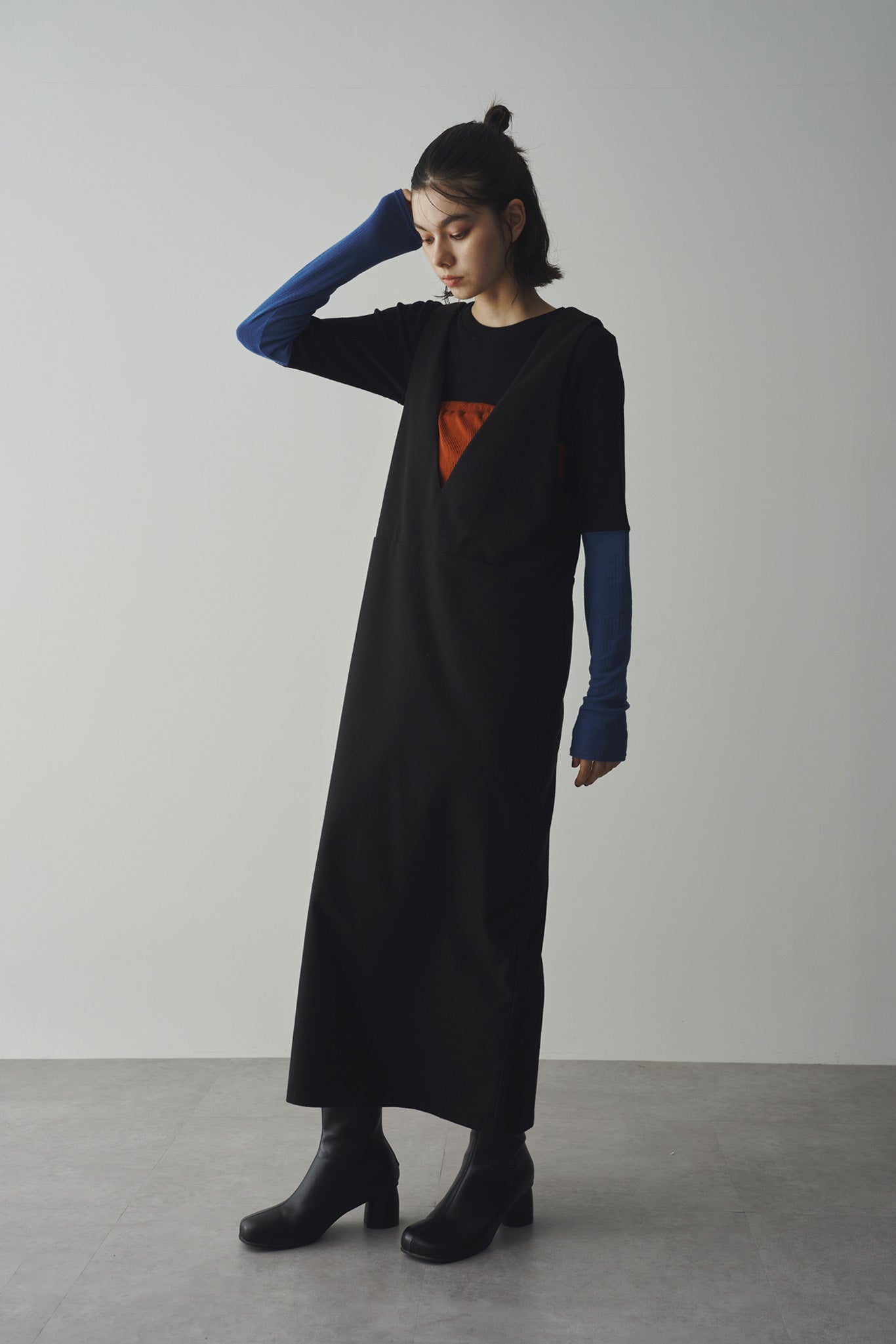 Bicolor ribbed top