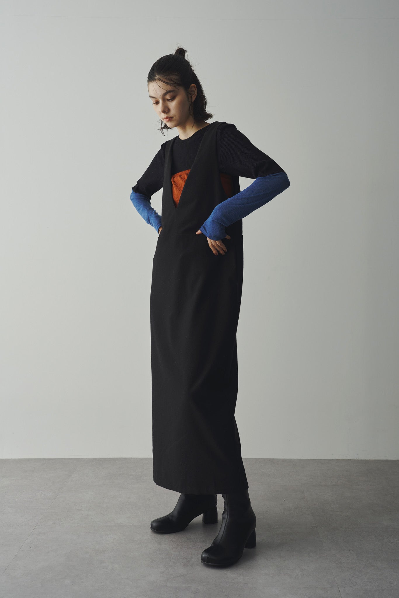 Bicolor ribbed top
