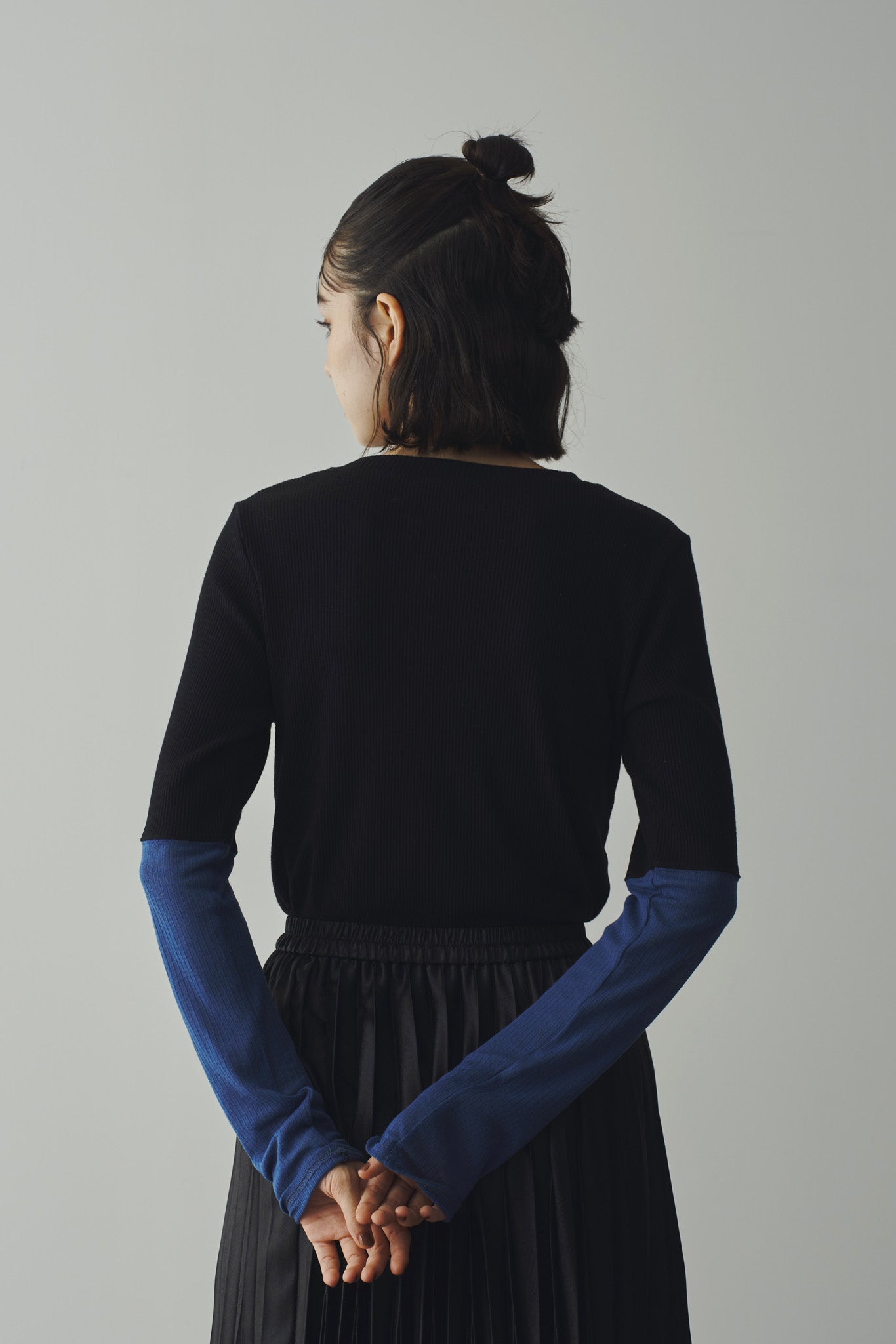 Bicolor ribbed top