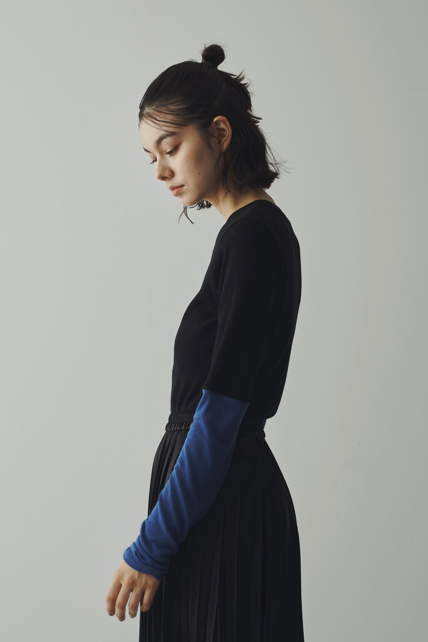 Bicolor ribbed top