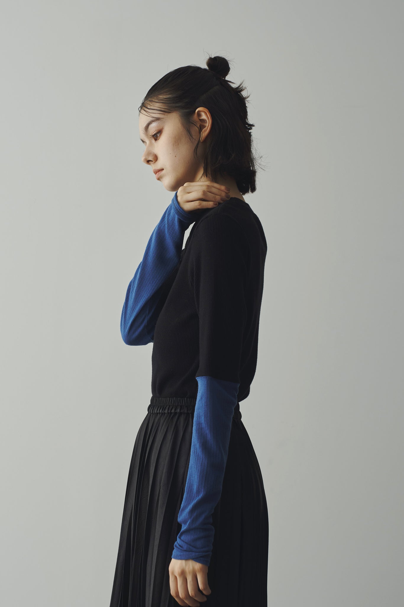Bicolor ribbed top