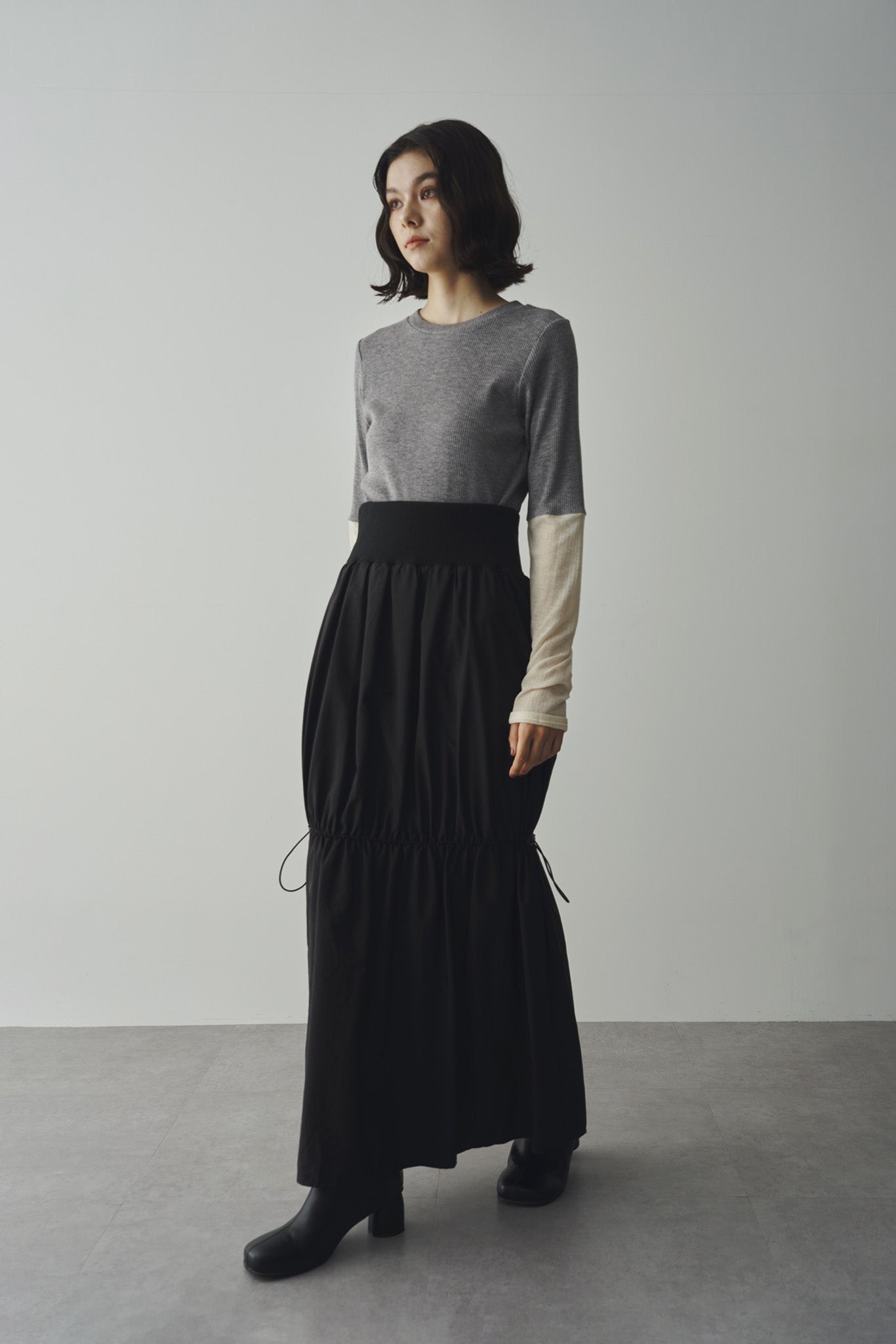 Bicolor ribbed top