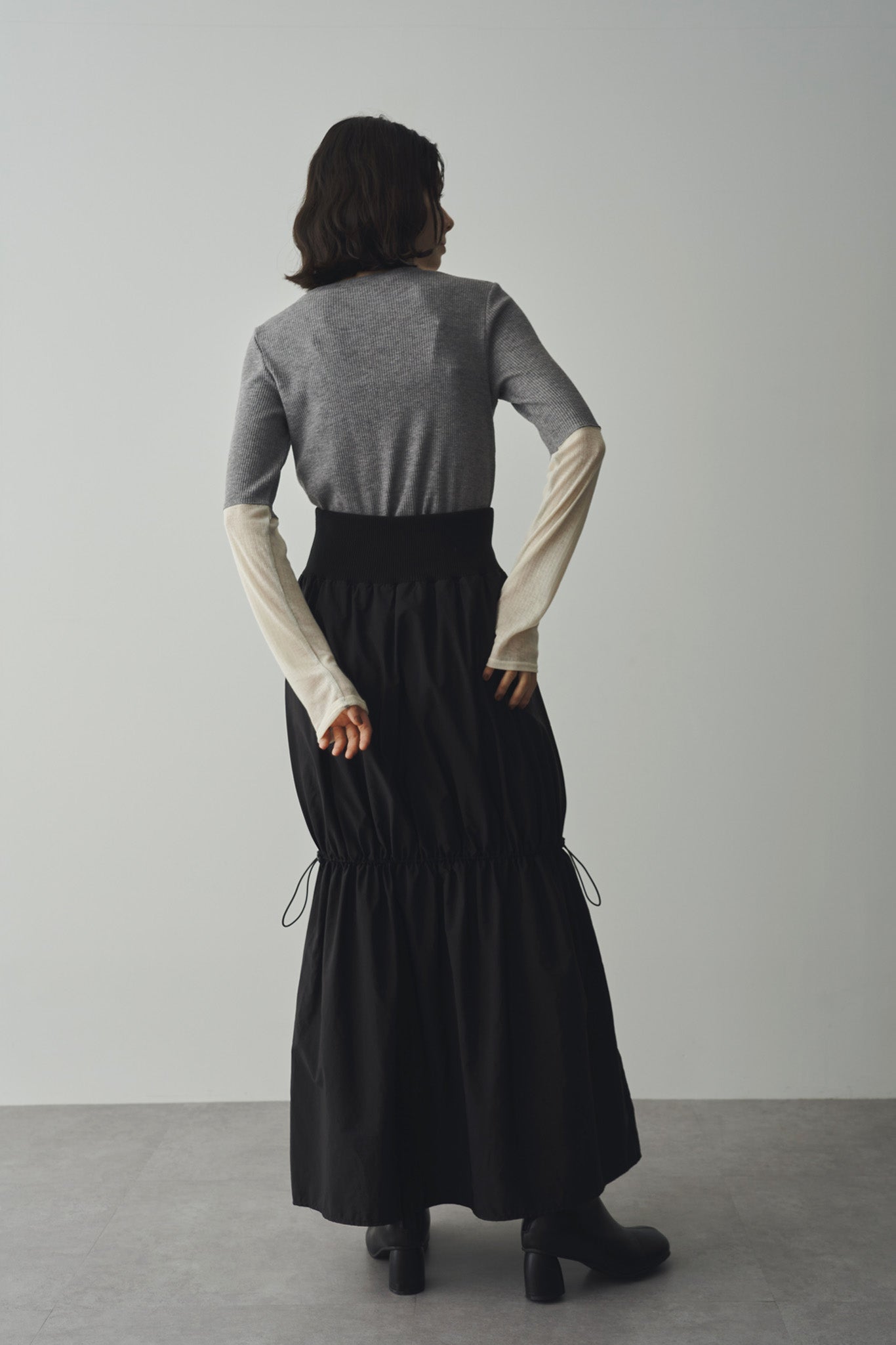 Bicolor ribbed top