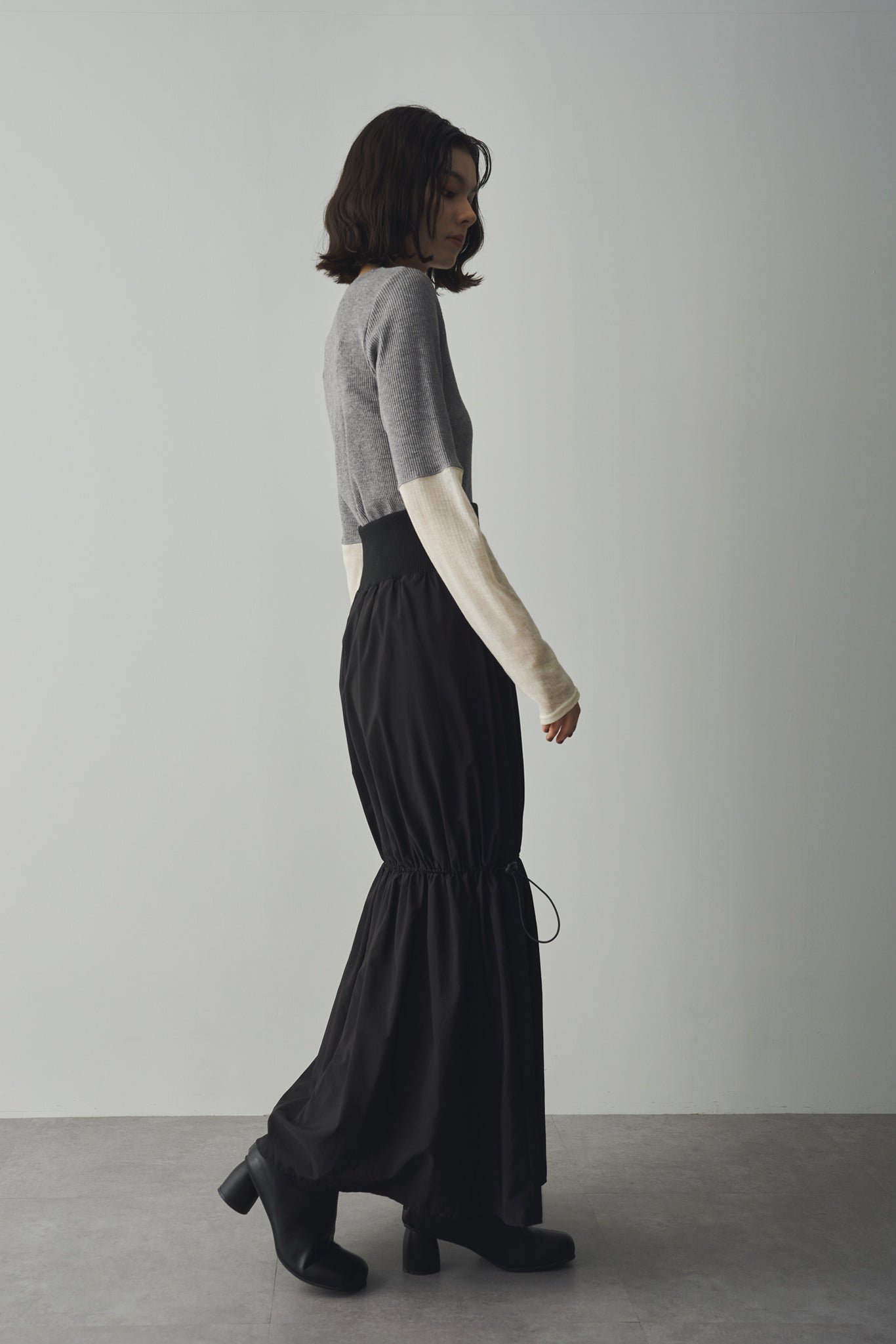 Bicolor ribbed top
