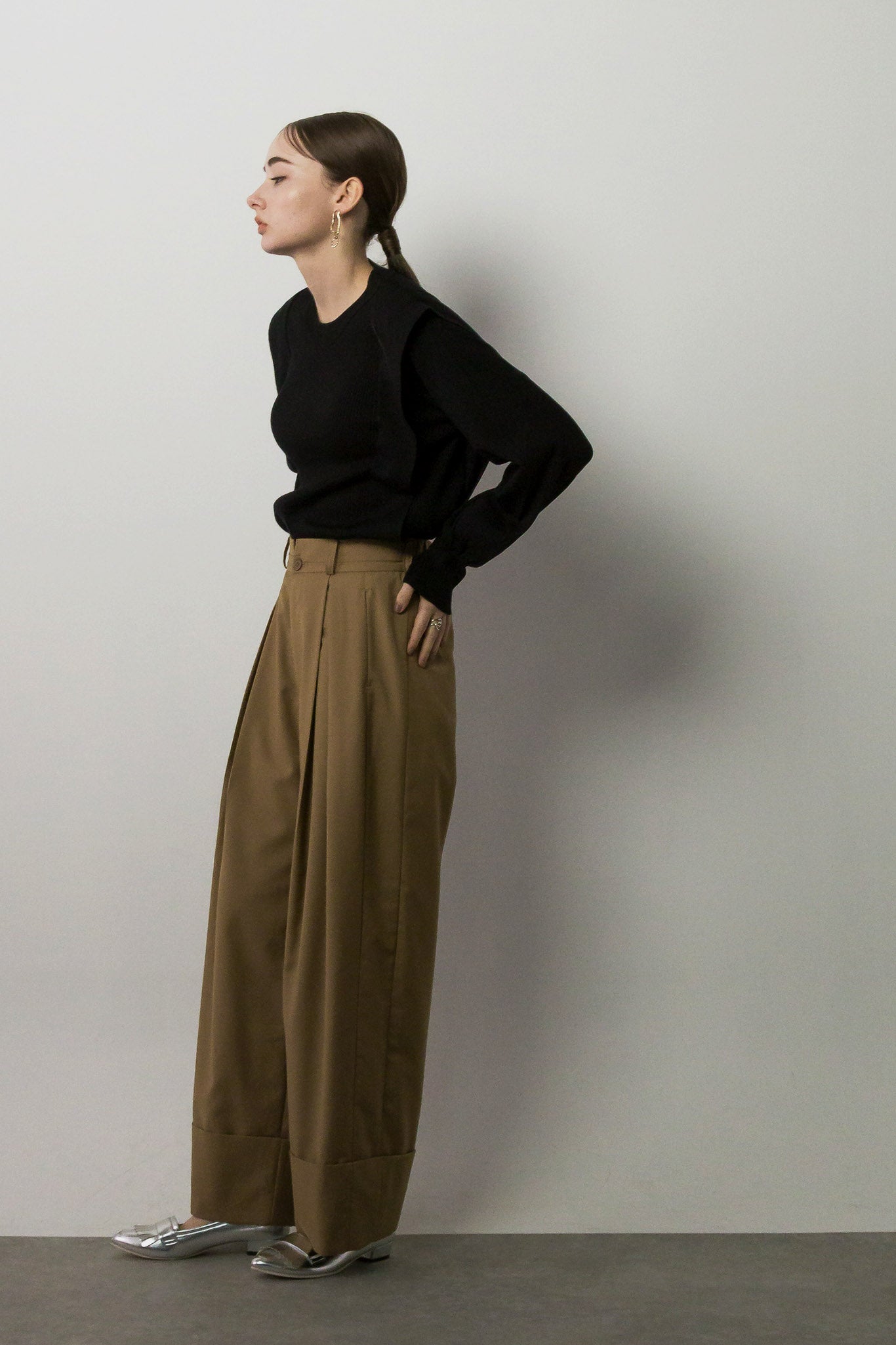 サキソニーロールアップパンツ