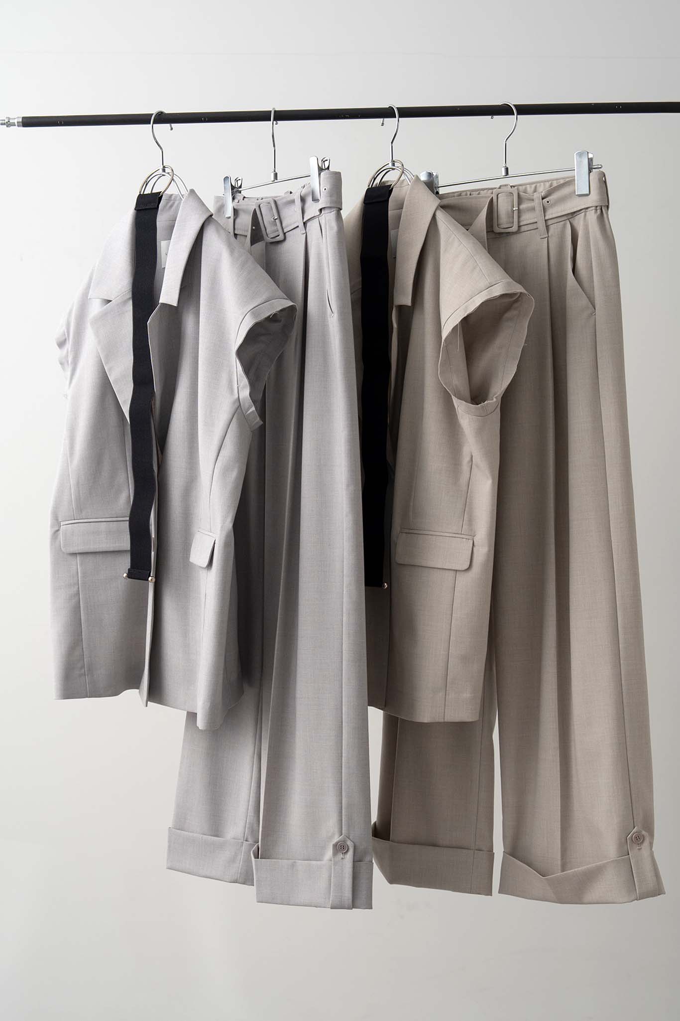 ベルトセットタックパンツ