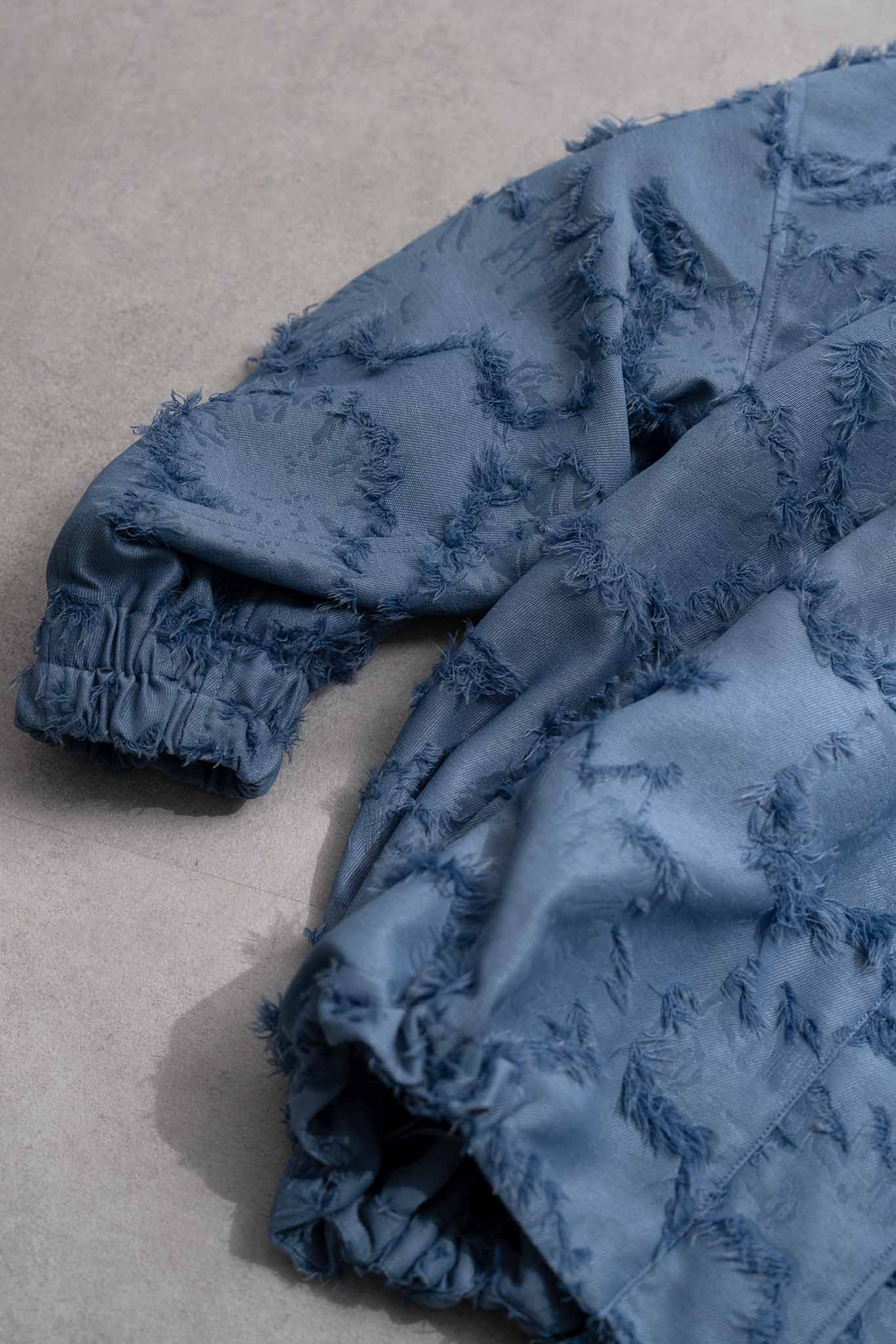 ジャガードフーデッドブルゾン