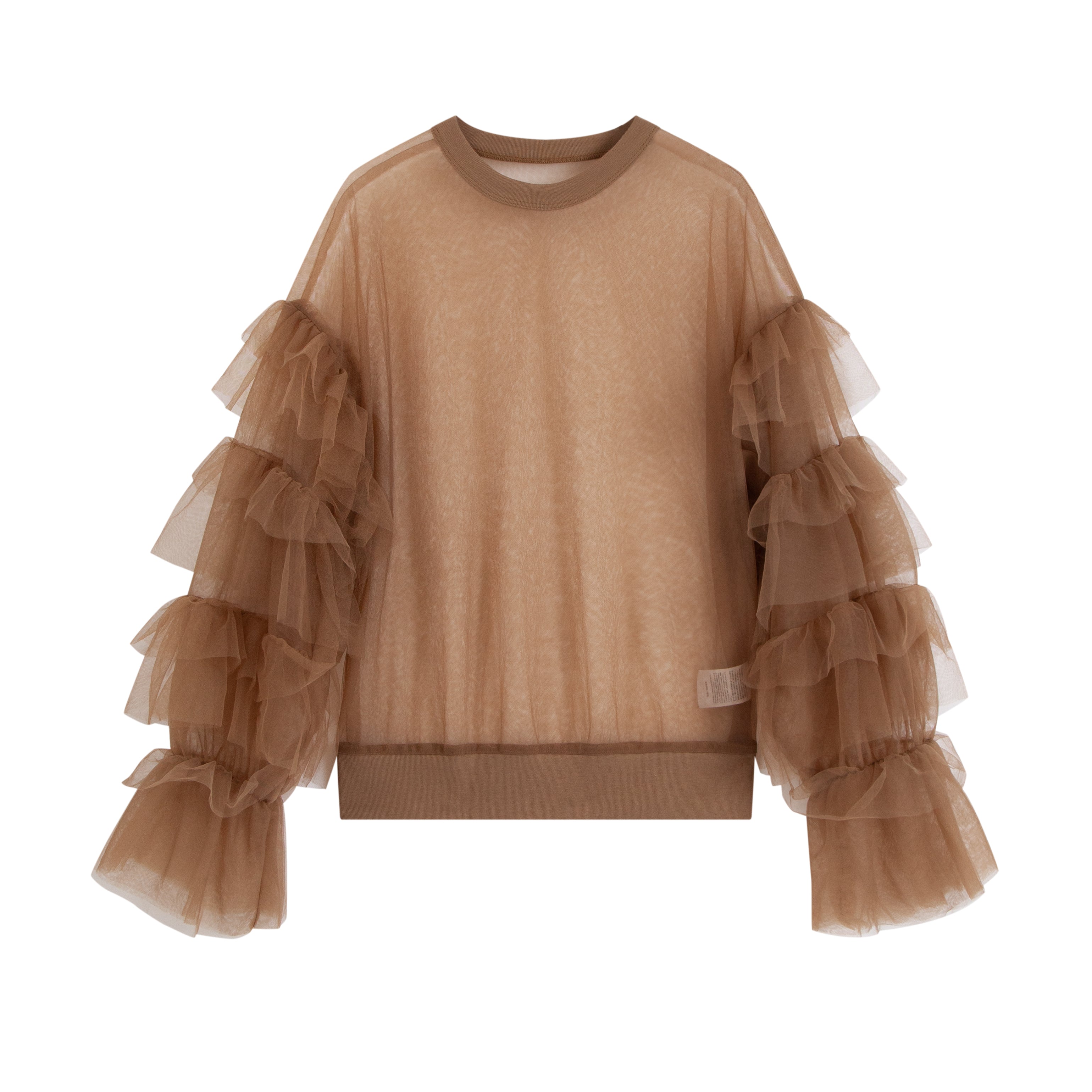 ラッフルチュールトップス