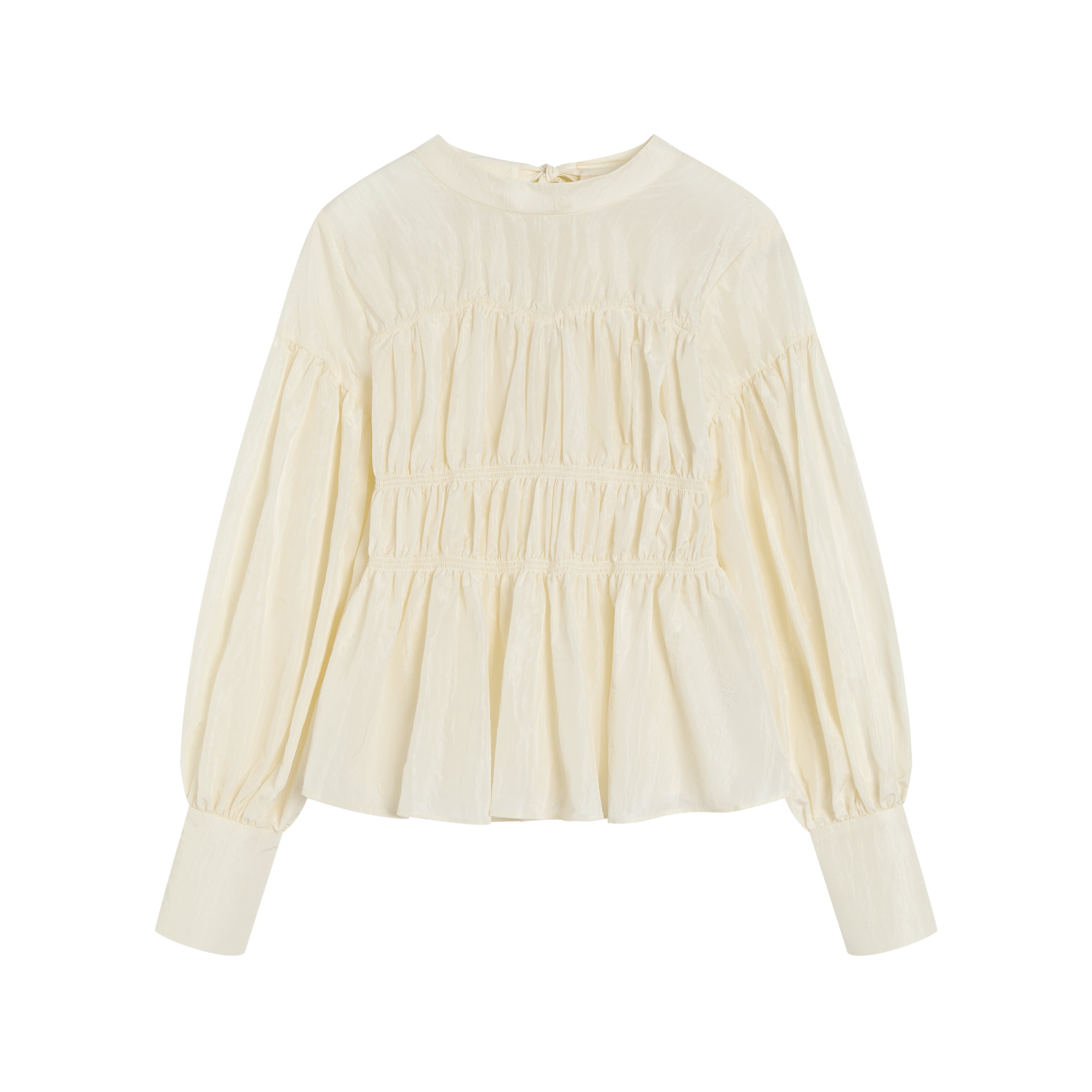 Nylon Gathered Blouse