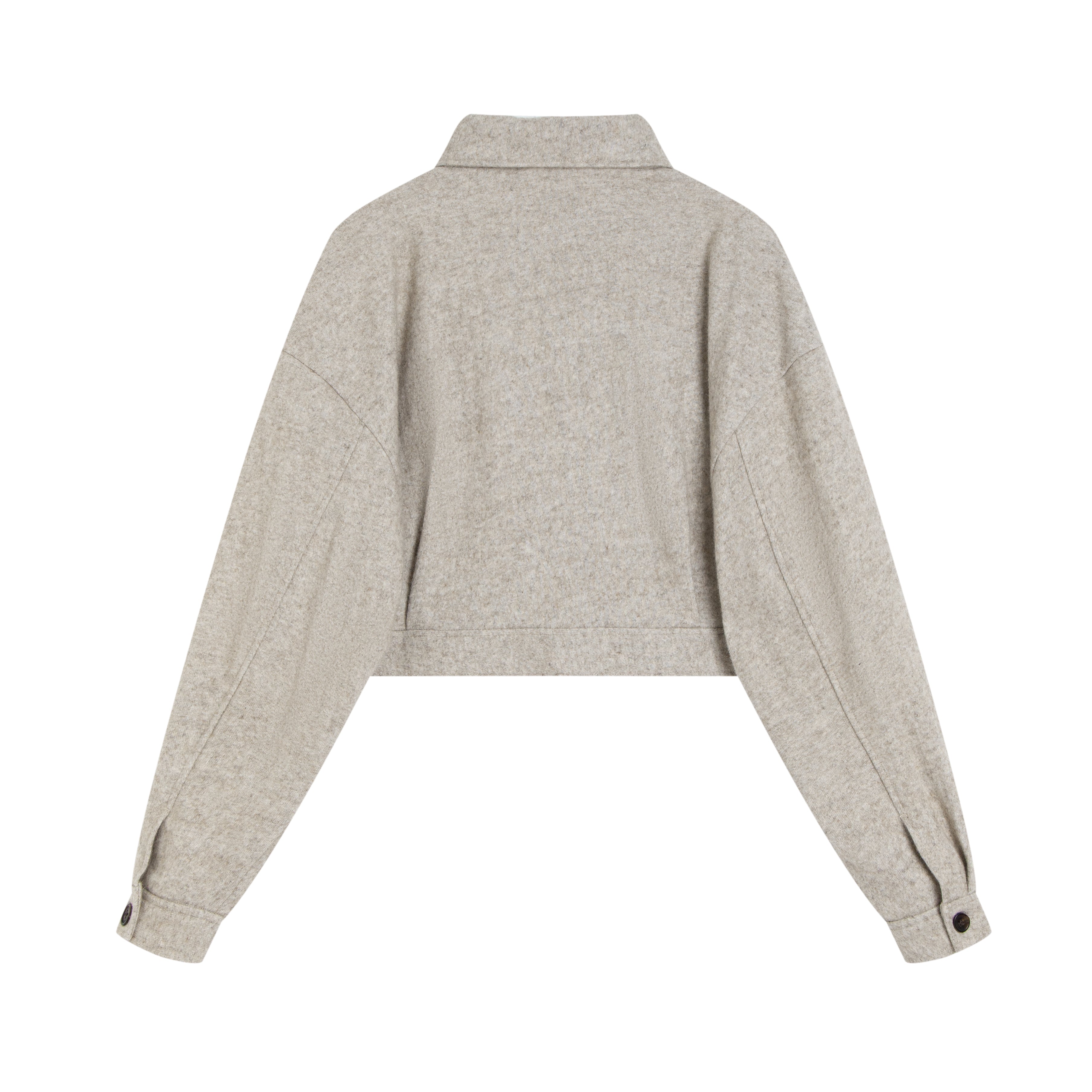 Brushed short blouson