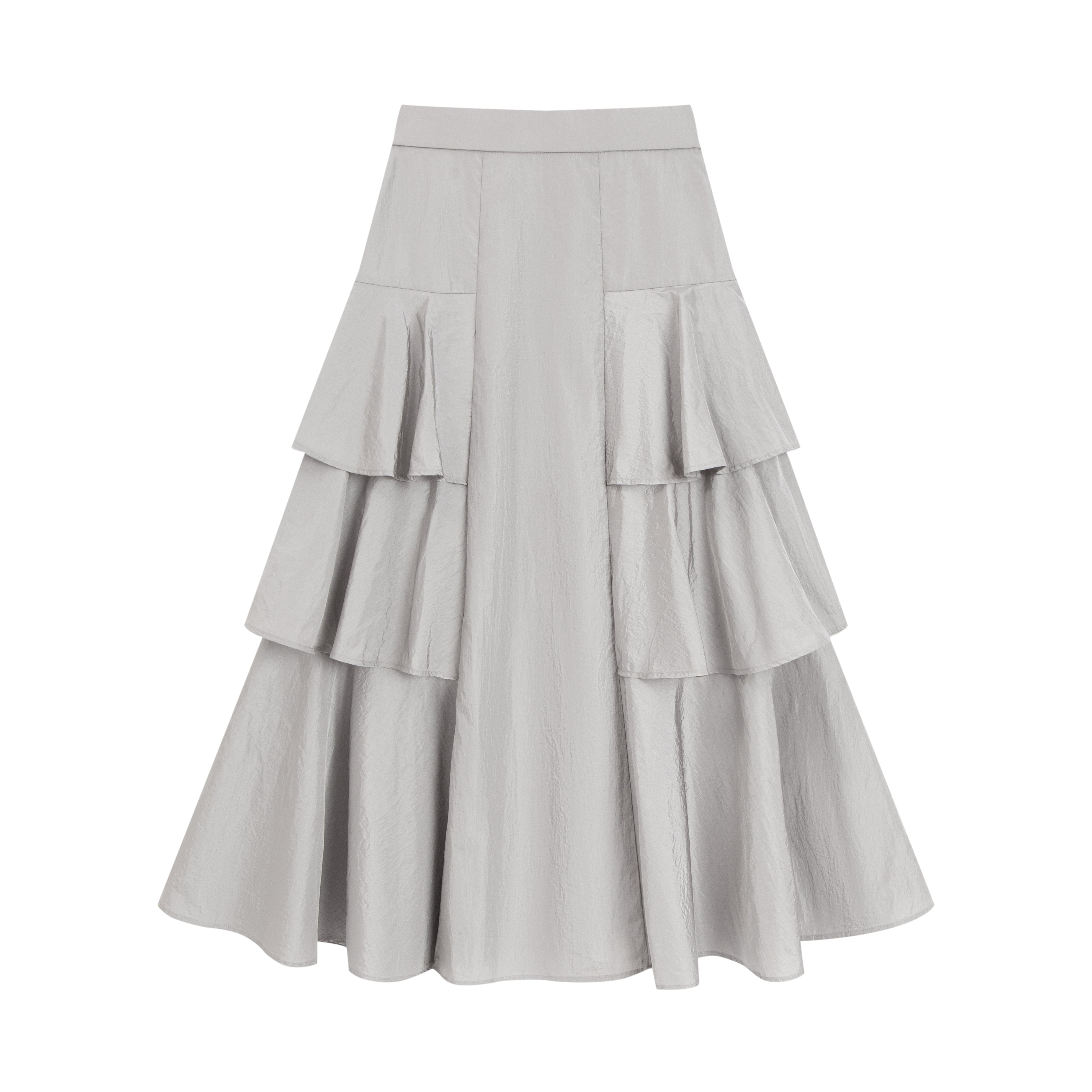 ワッシャーティアードスカート