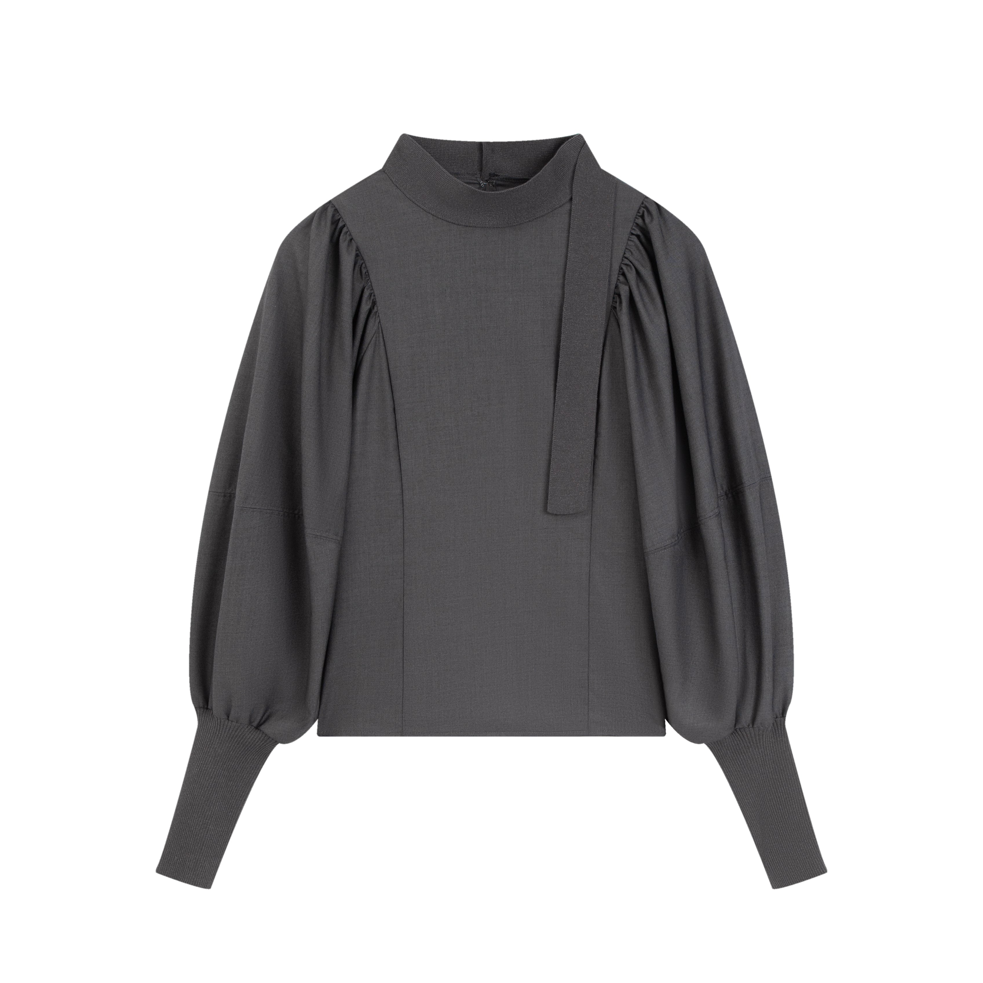 Saxony volume sleeve top