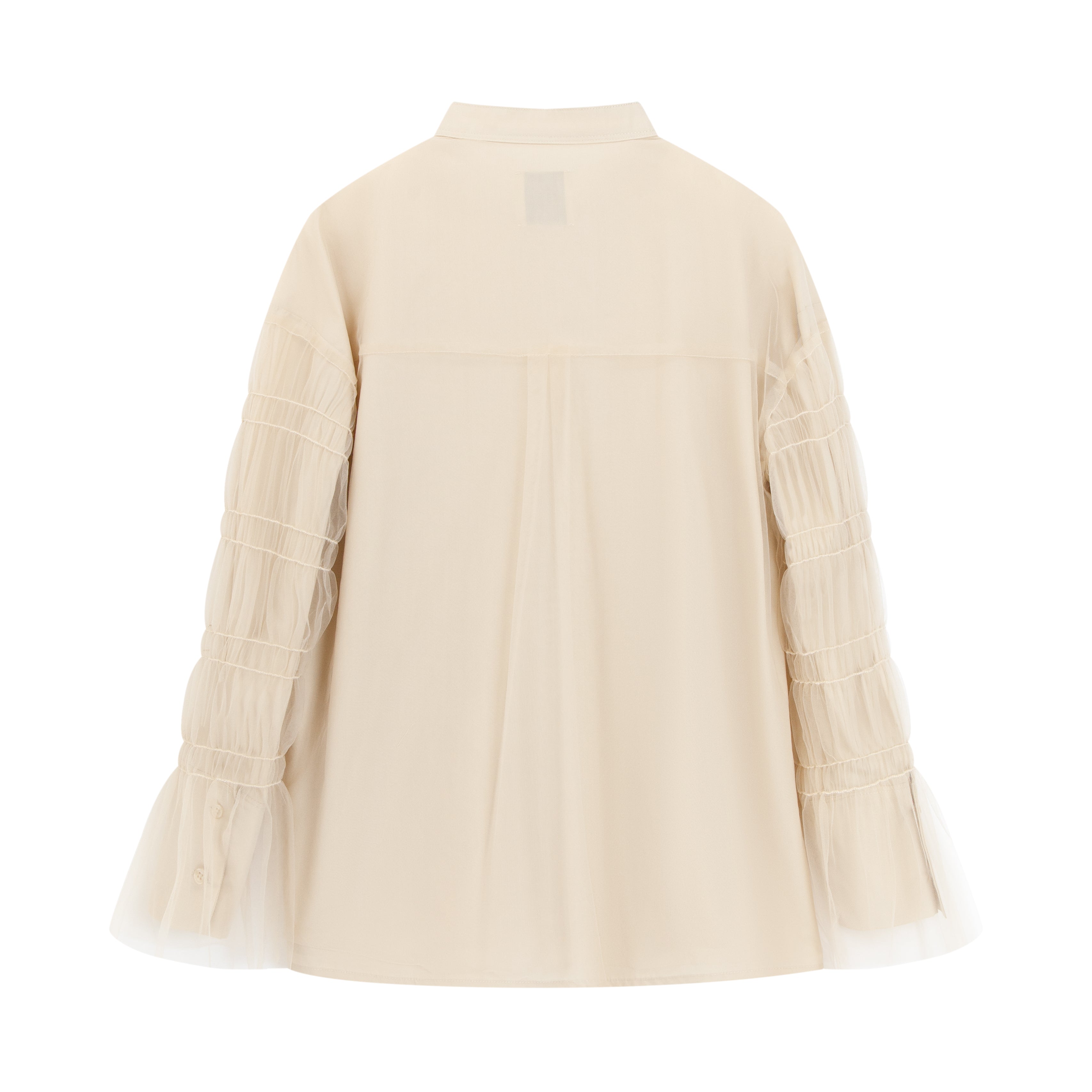 Tulle layered shirt