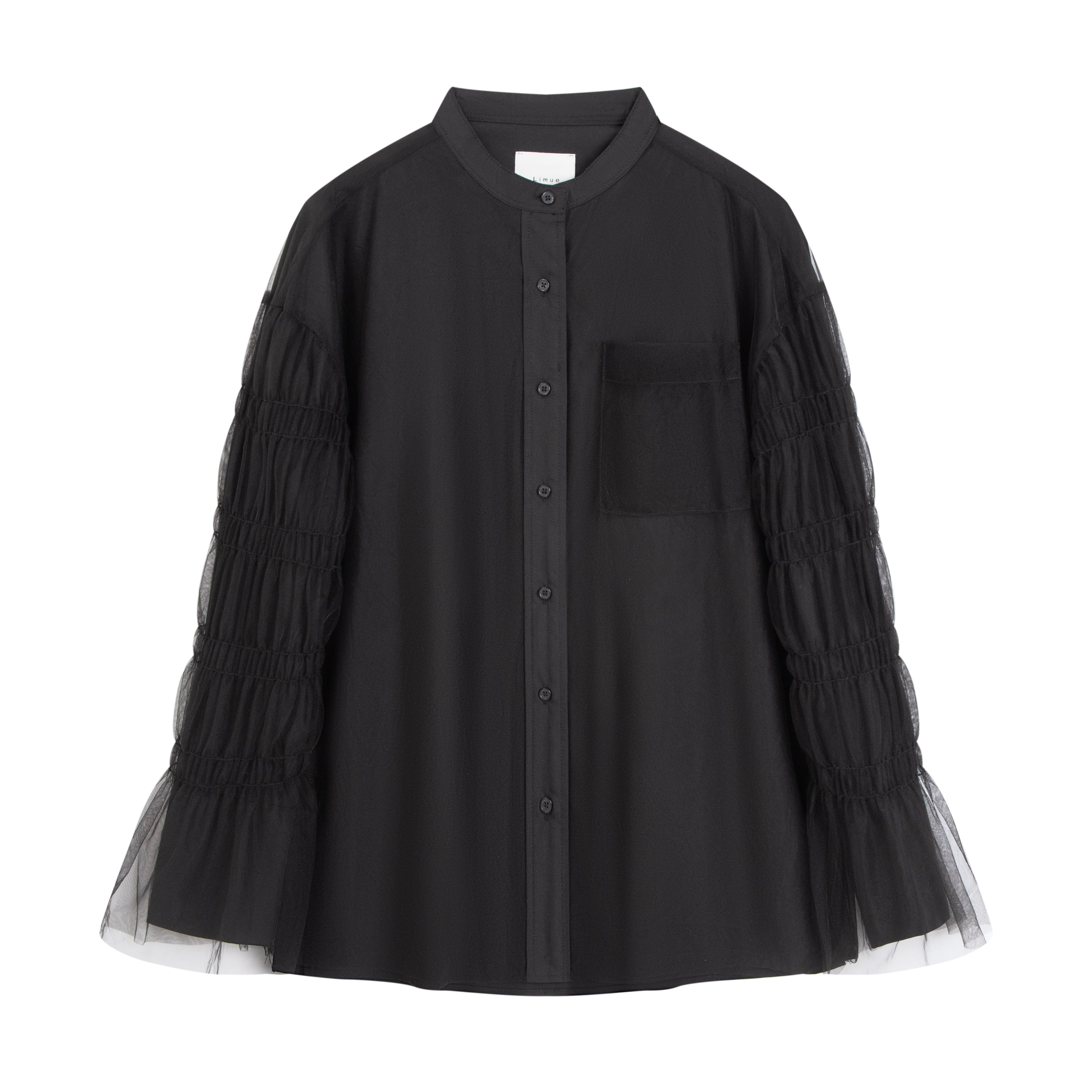 Tulle layered shirt
