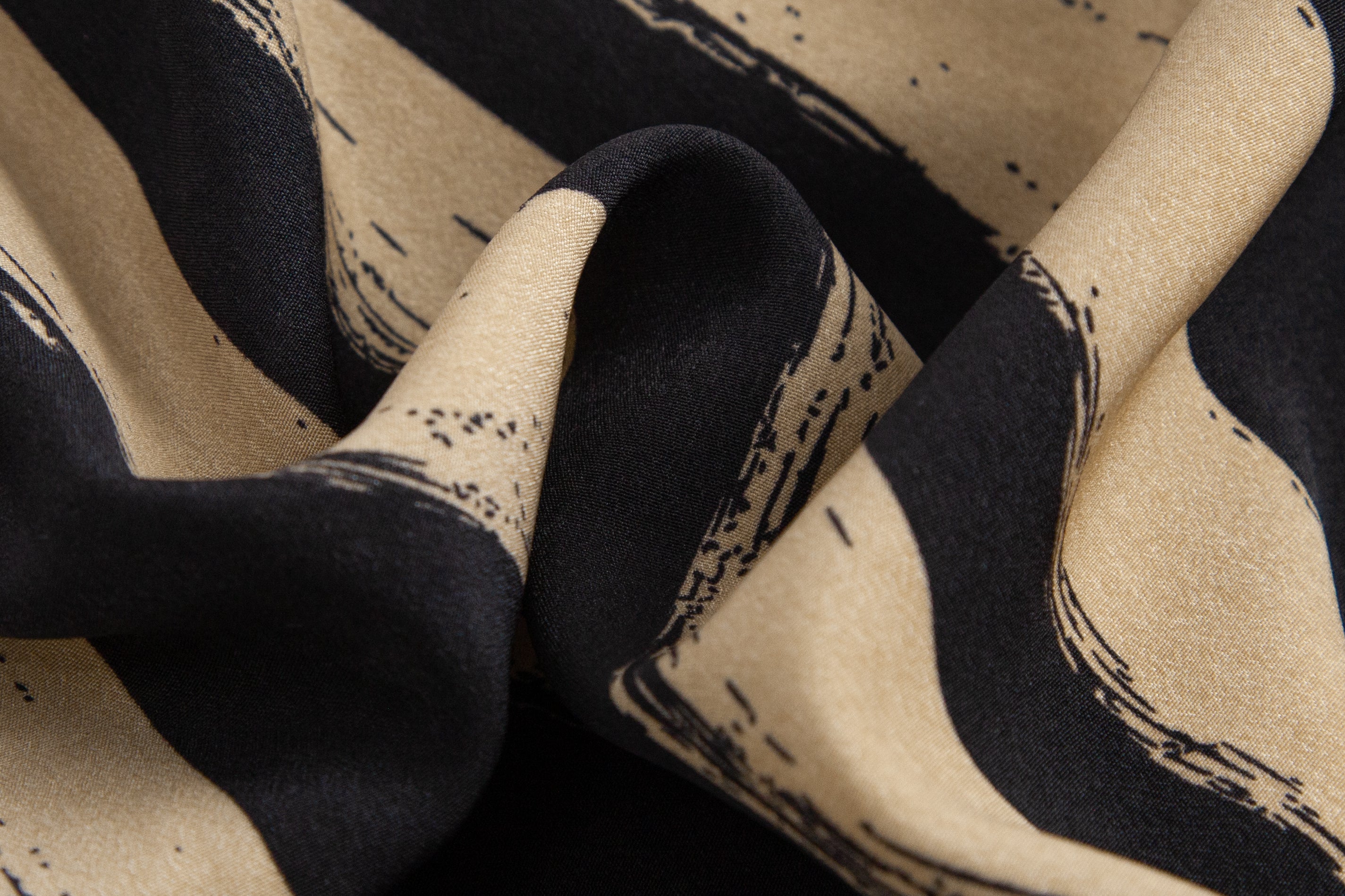 Hand-drawn striped shirt dress