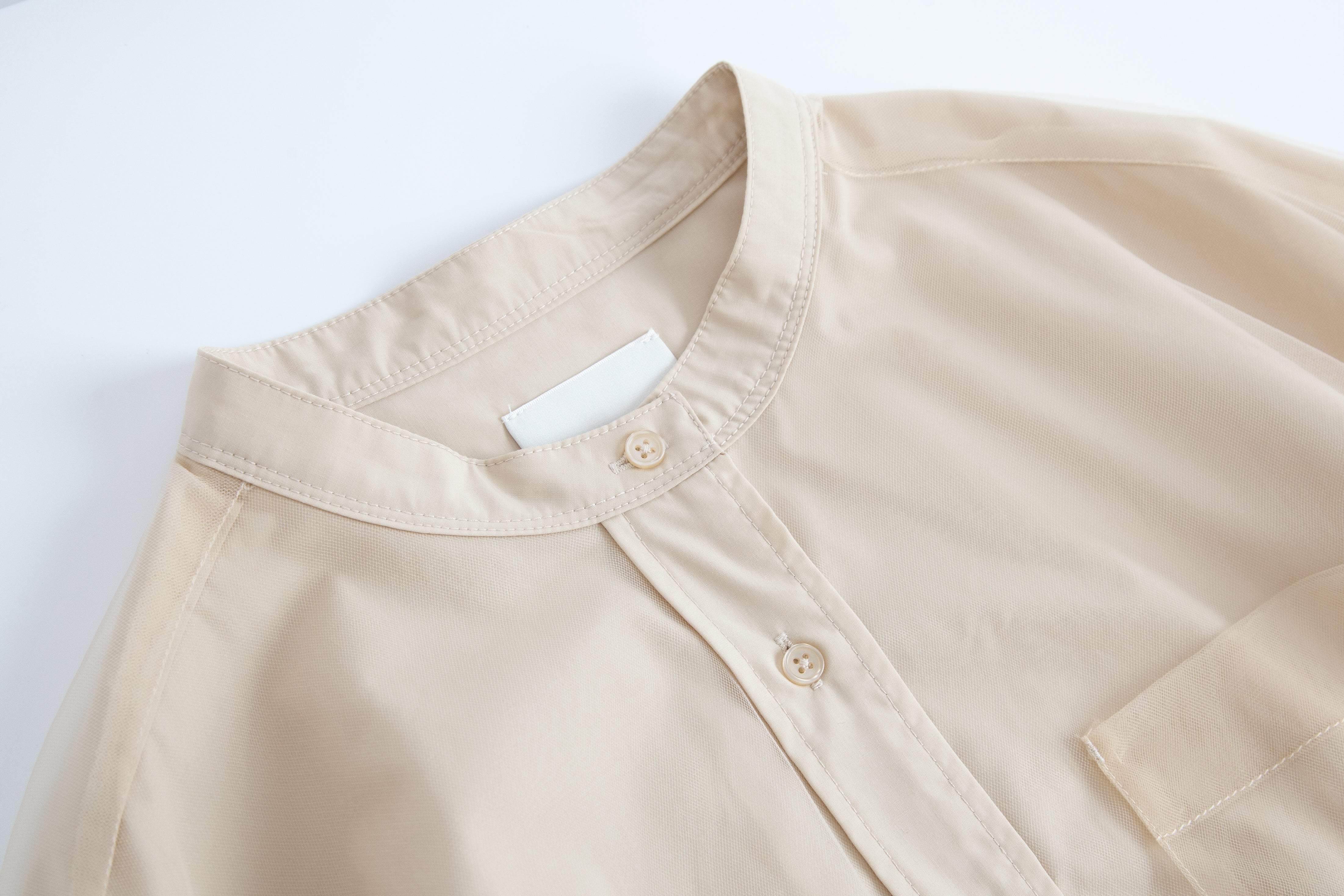 Tulle layered shirt