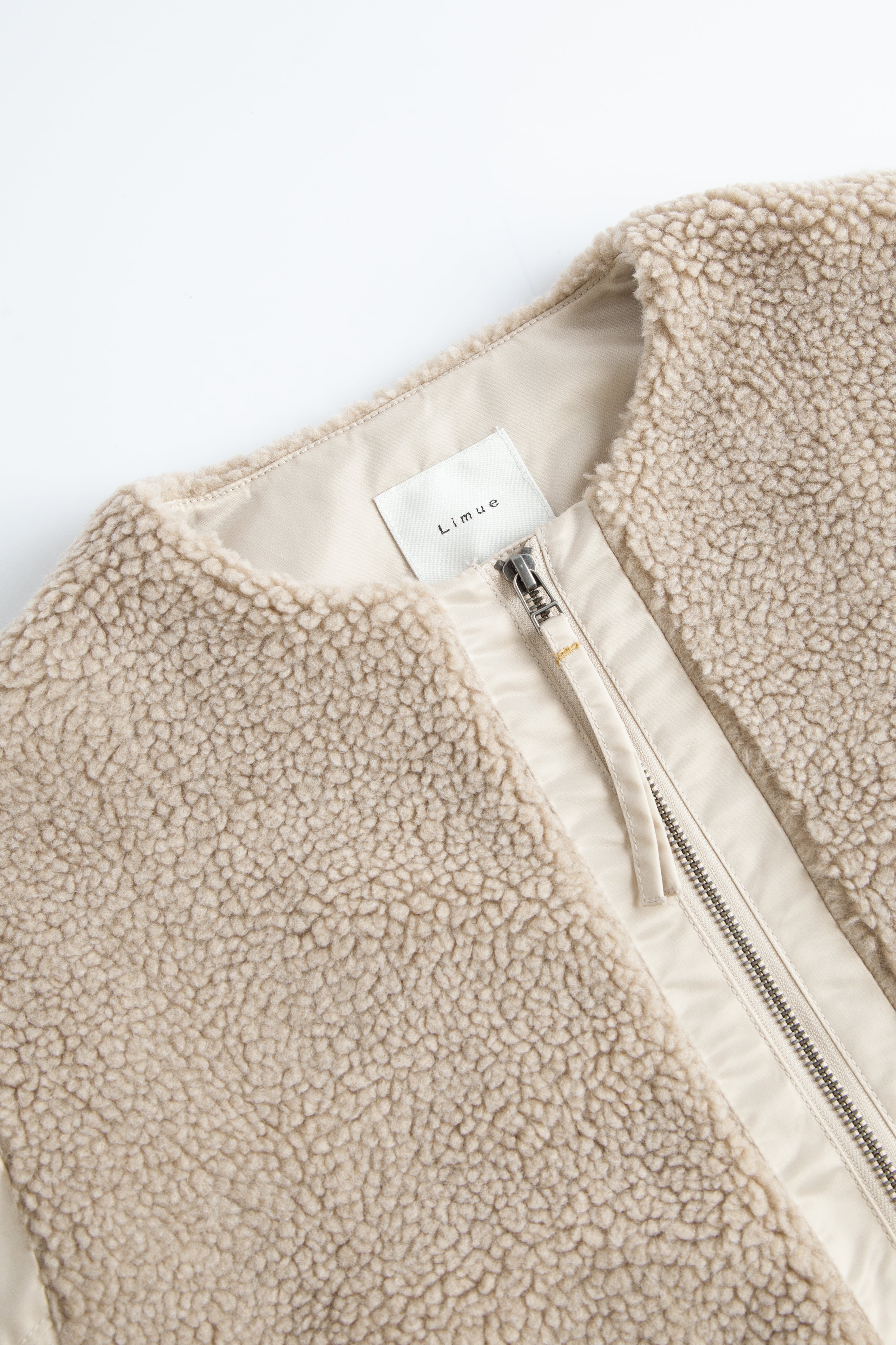 Boa combination padded blouson