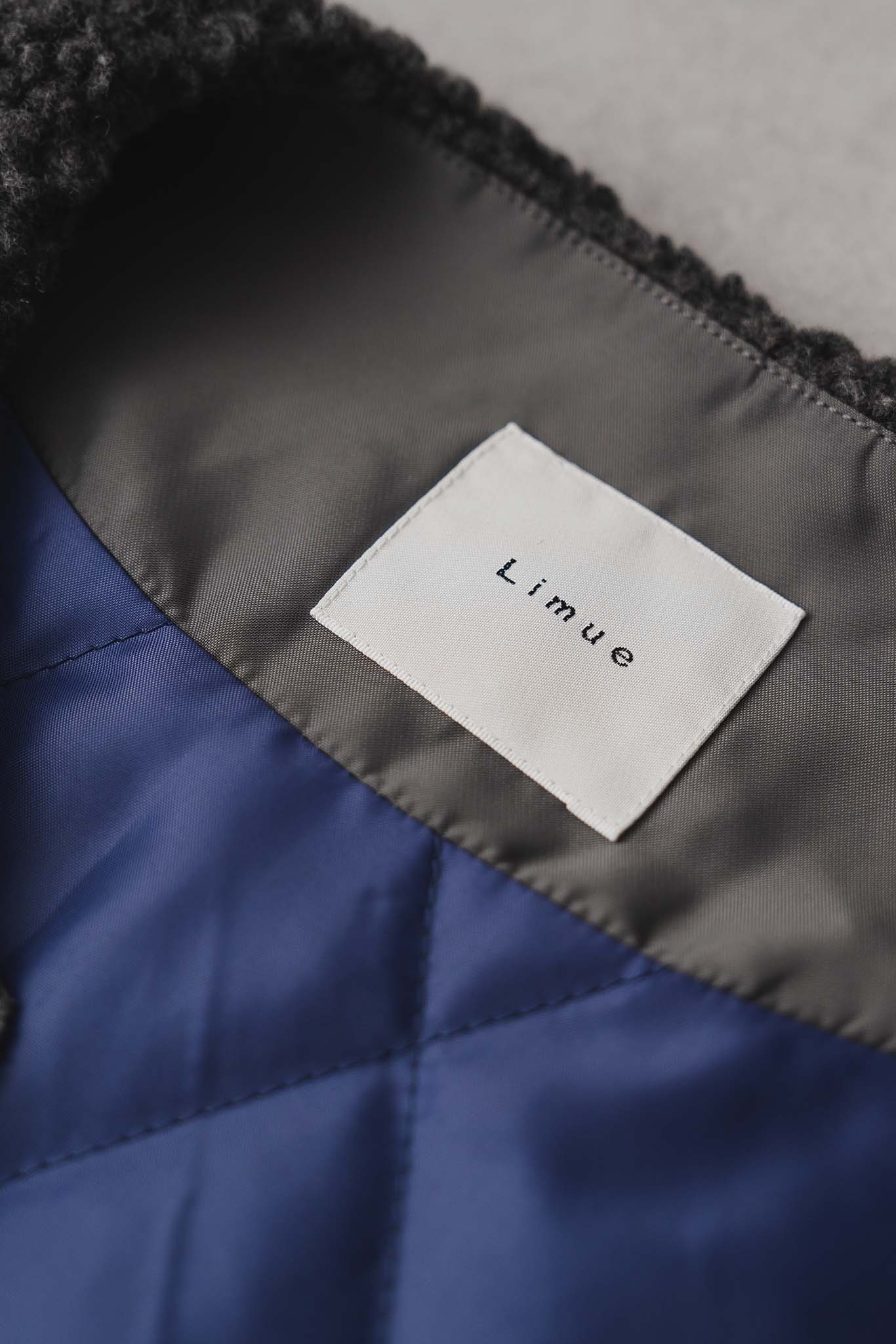 Boa combination padded blouson